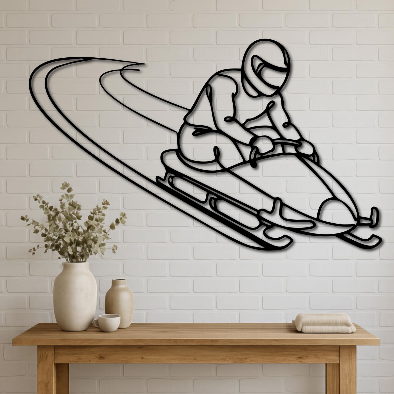 Art Mural Metalik – Go-Kart – punim artizanal nga AR-TI Atelier