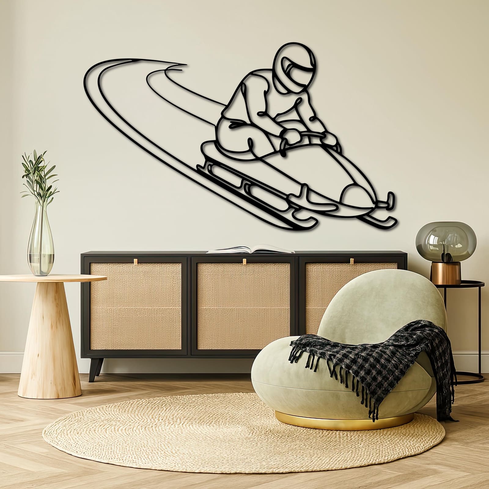 Art Mural Metalik – Go-Kart – punim artizanal çeliku nga AR-TI Atelier – foto 6