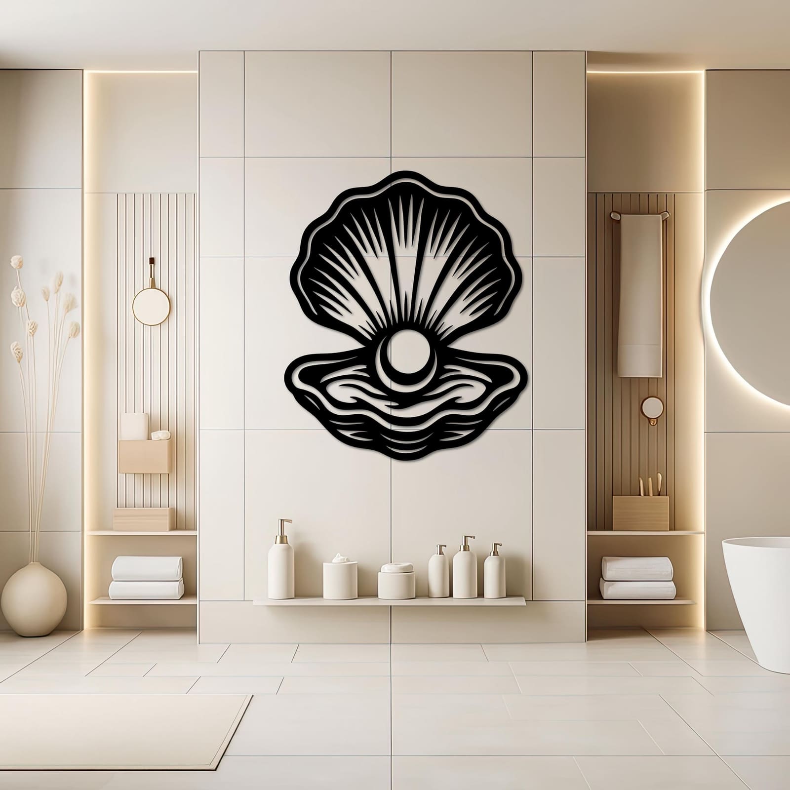 Art Mural Metalik – Guaska me Perlë – punim artizanal çeliku nga AR-TI Atelier – foto 4