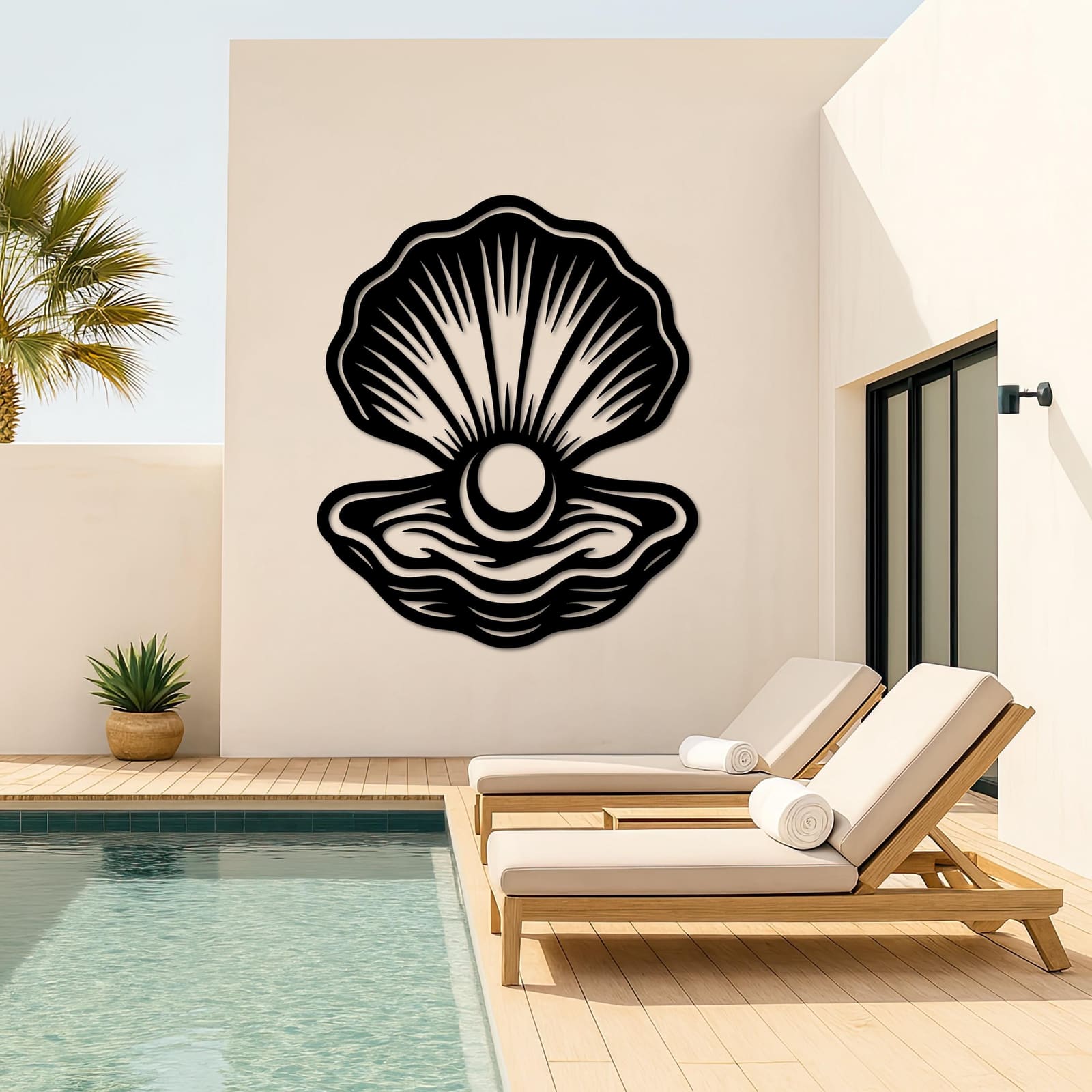 Art Mural Metalik – Guaska me Perlë – punim artizanal çeliku nga AR-TI Atelier – foto 5