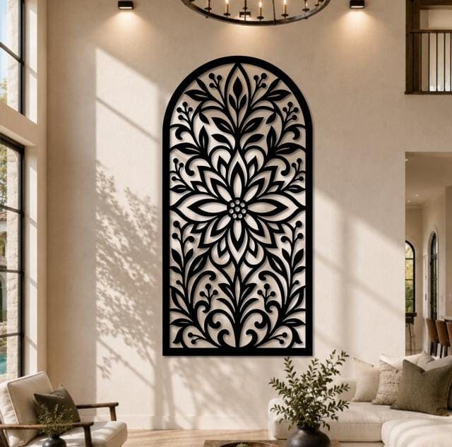 Art Mural Metalik – Harku Floral – punim artizanal çeliku nga AR-TI Atelier – foto 3
