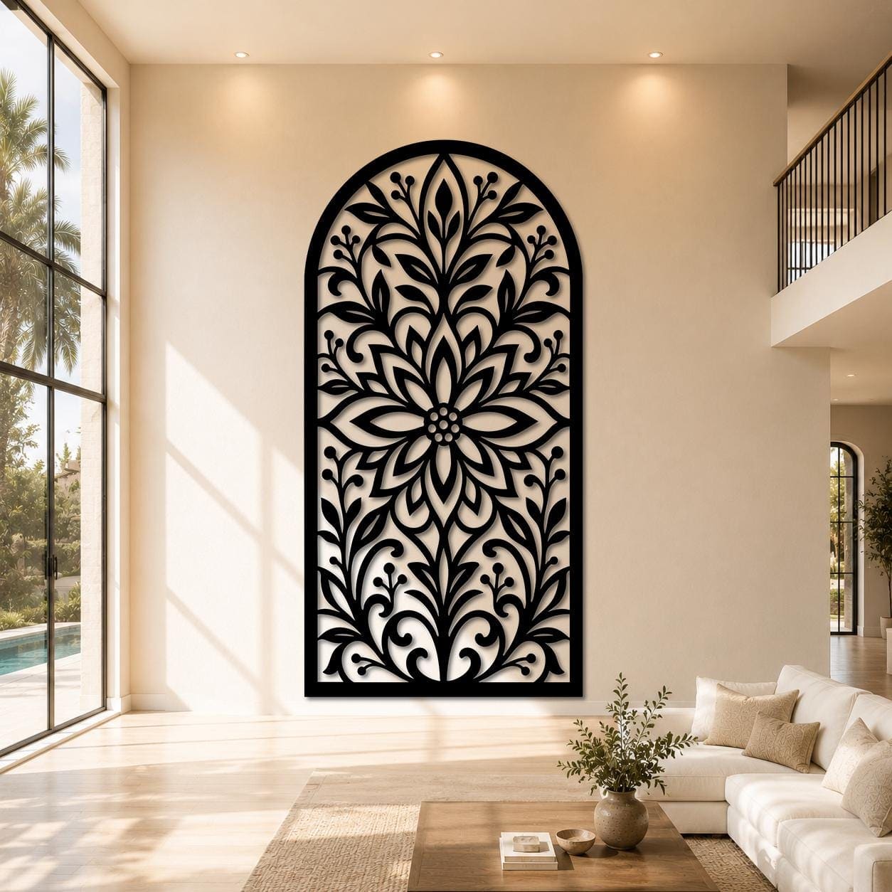 Art Mural Metalik – Harku Floral – punim artizanal çeliku nga AR-TI Atelier – foto 4