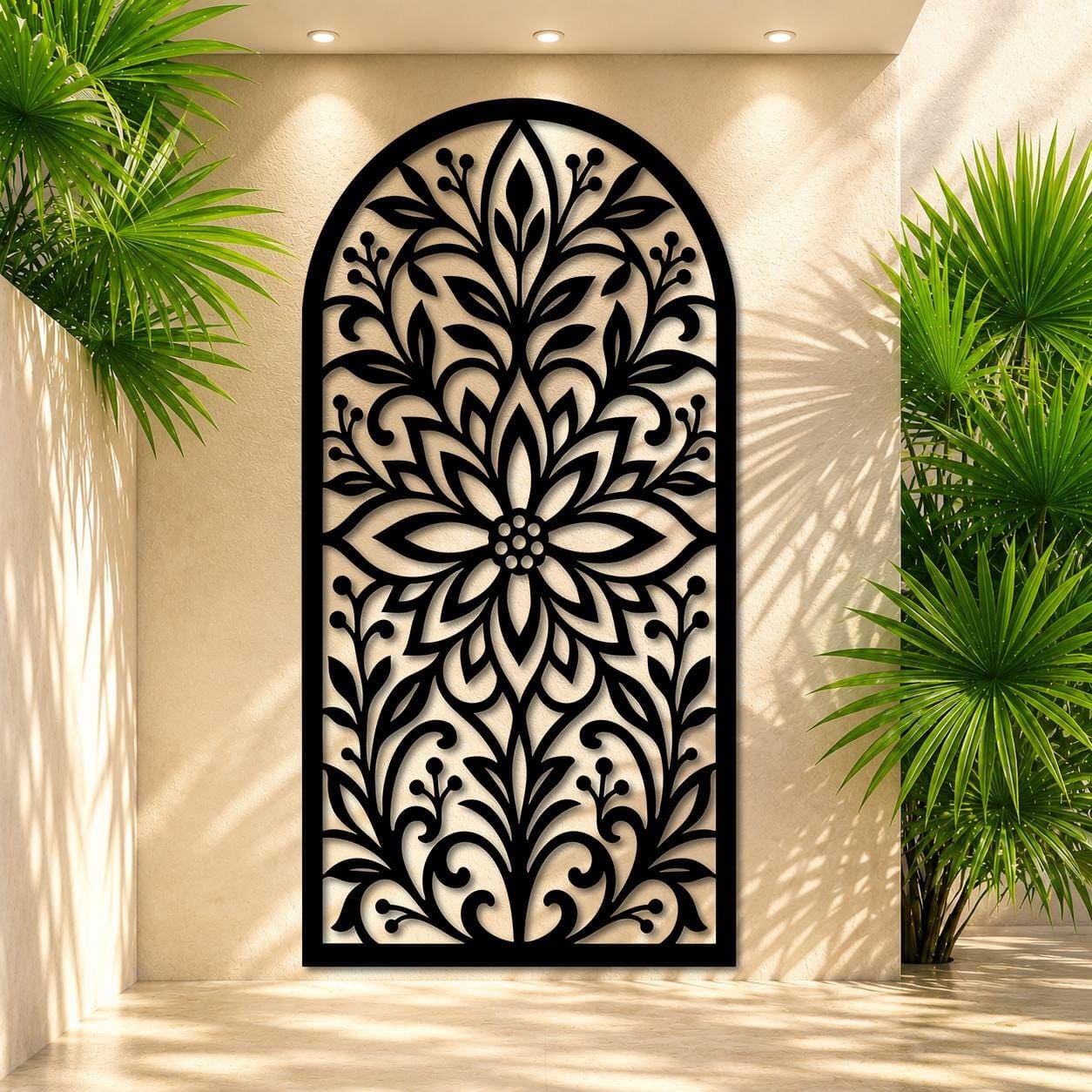 Art Mural Metalik – Harku Floral – punim artizanal çeliku nga AR-TI Atelier – foto 7