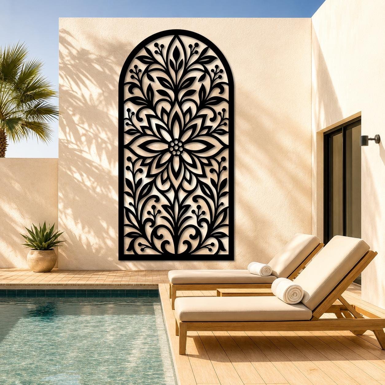 Art Mural Metalik – Harku Floral – punim artizanal çeliku nga AR-TI Atelier – foto 8
