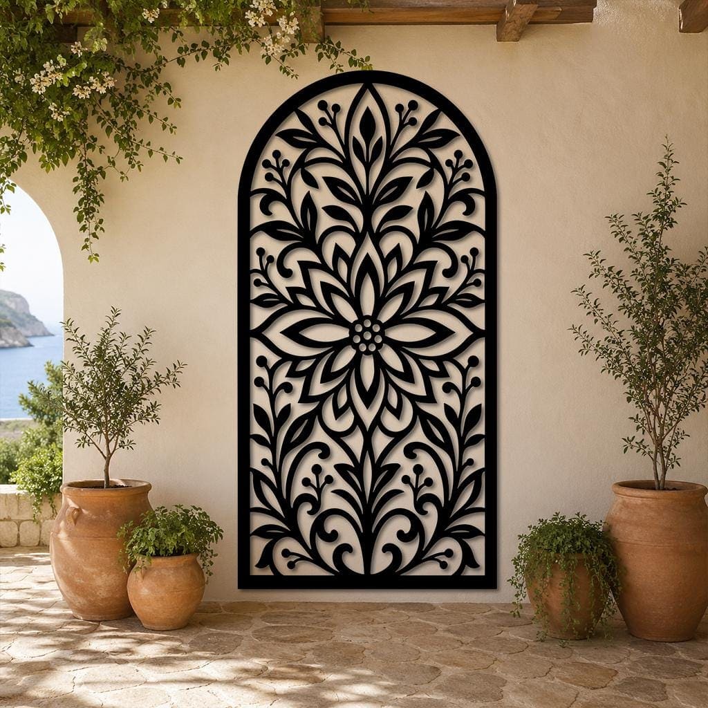 Art Mural Metalik – Harku Floral – punim artizanal çeliku nga AR-TI Atelier – foto 9