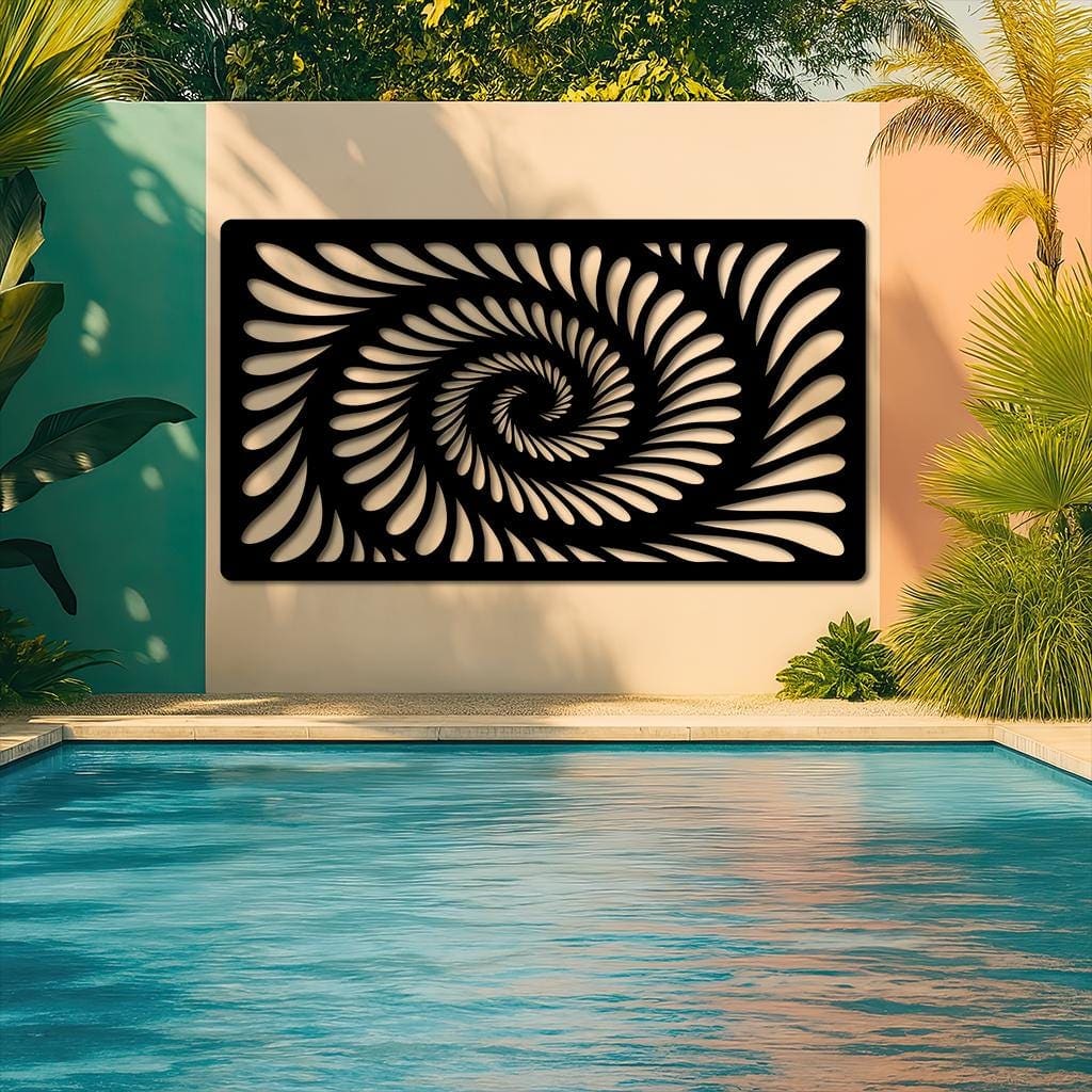 Art Mural Metalik – Iluzioni Optik Spirale – punim artizanal çeliku nga AR-TI Atelier – foto 2