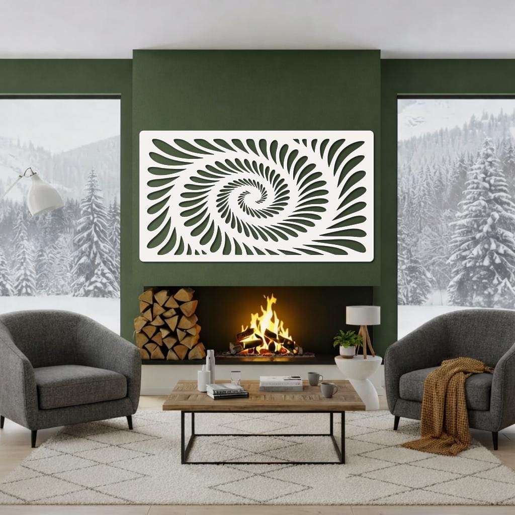 Art Mural Metalik – Iluzioni Optik Spirale – punim artizanal çeliku nga AR-TI Atelier – foto 9