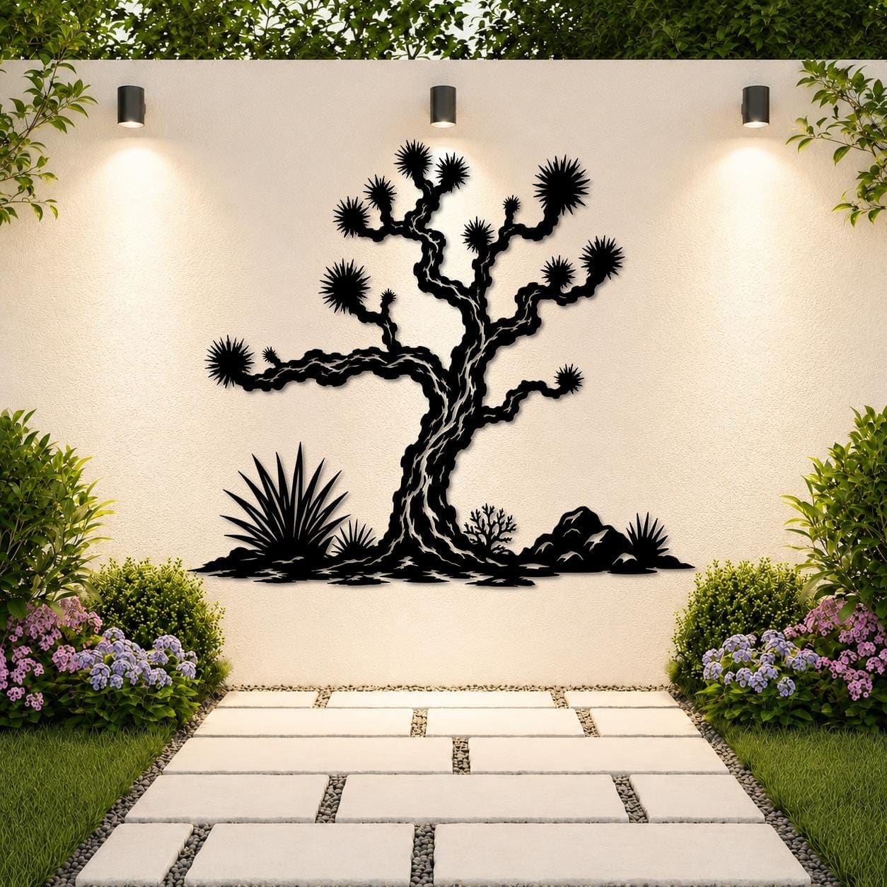 Art Mural Metalik – Joshua Tree – punim artizanal çeliku nga AR-TI Atelier – foto 4