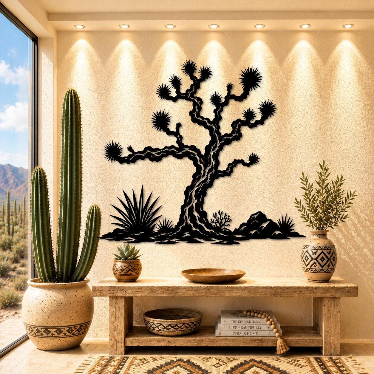 Art Mural Metalik – Joshua Tree – punim artizanal çeliku nga AR-TI Atelier – foto 5