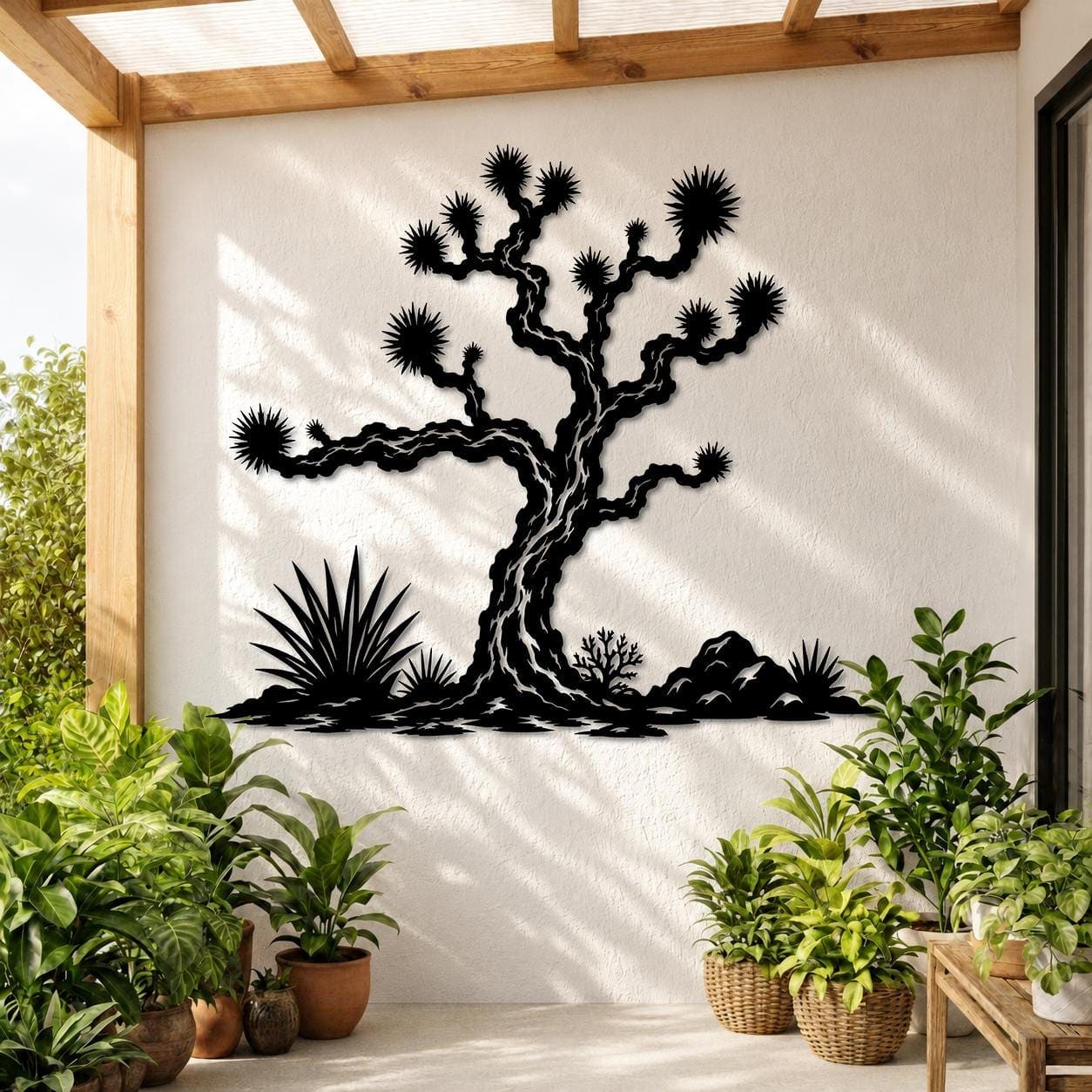 Art Mural Metalik – Joshua Tree – punim artizanal çeliku nga AR-TI Atelier – foto 10