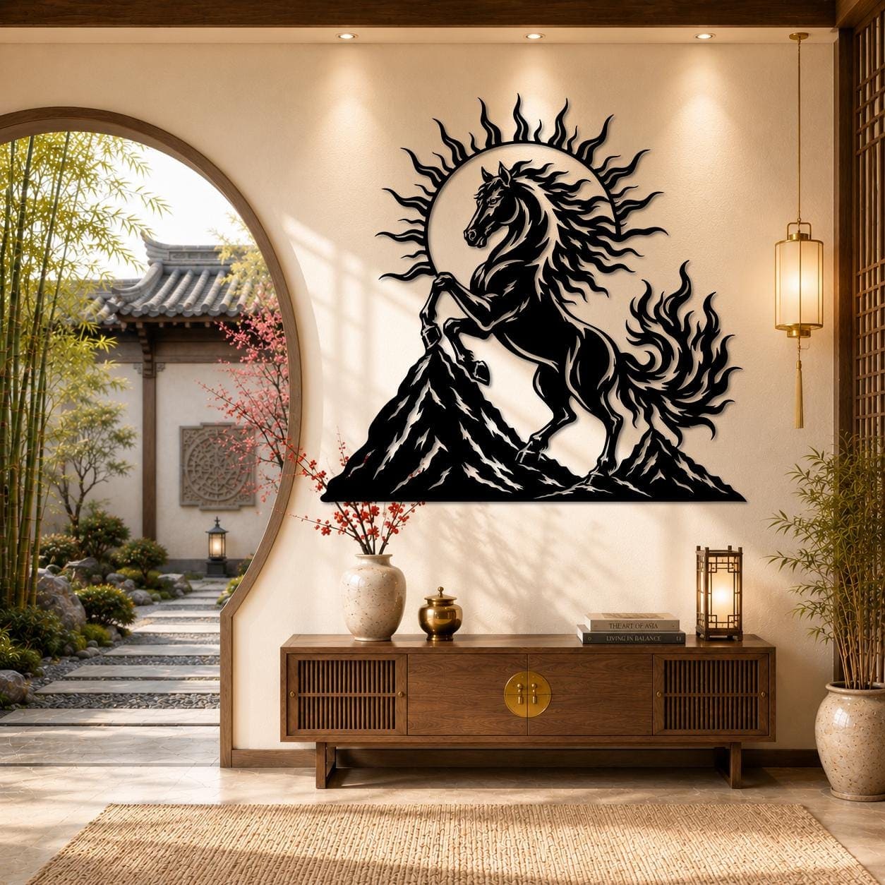 Art Mural Metalik – Kali i Zjarrtë – punim artizanal çeliku nga AR-TI Atelier – foto 2