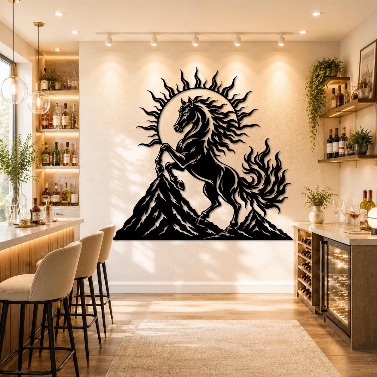 Art Mural Metalik – Kali i Zjarrtë – punim artizanal çeliku nga AR-TI Atelier – foto 5