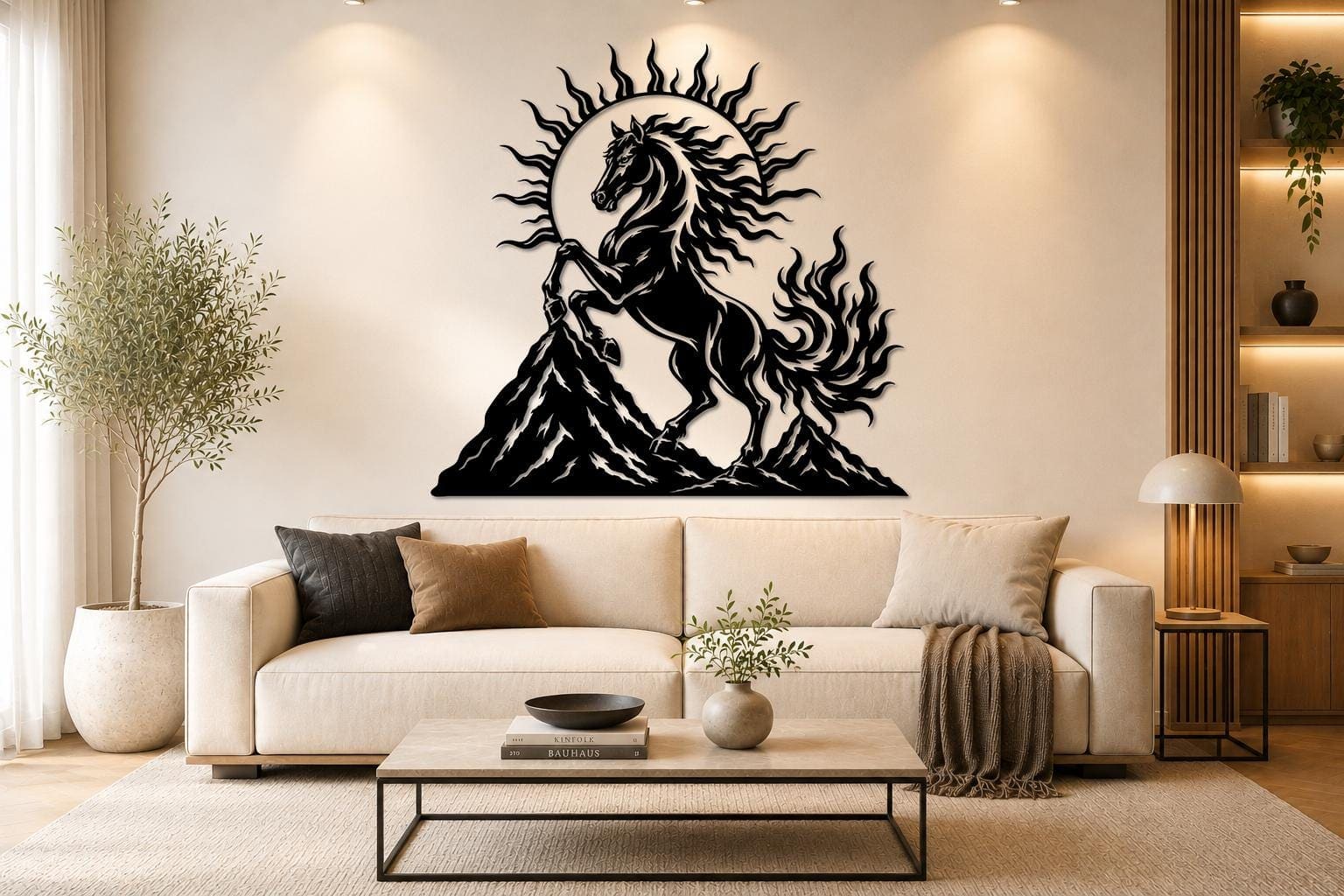 Art Mural Metalik – Kali i Zjarrtë – punim artizanal çeliku nga AR-TI Atelier – foto 7