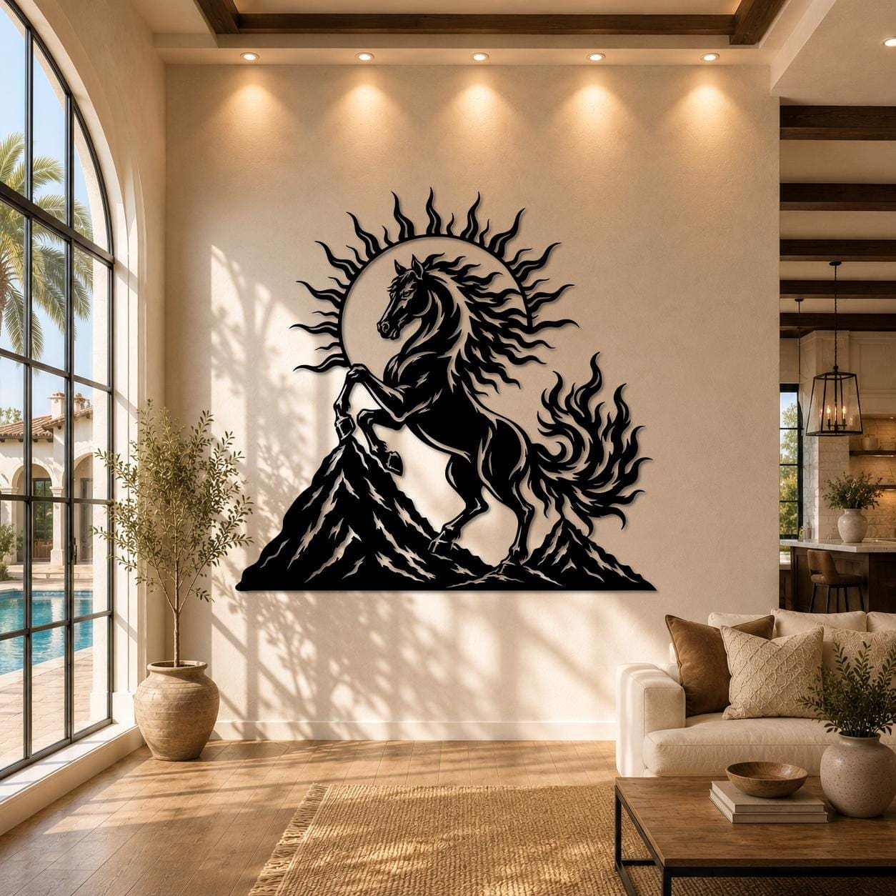 Art Mural Metalik – Kali i Zjarrtë – punim artizanal çeliku nga AR-TI Atelier – foto 8