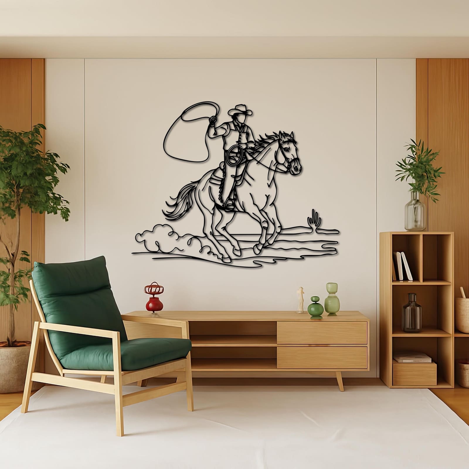 Art Mural Metalik – Kauboji me Lak – punim artizanal çeliku nga AR-TI Atelier – foto 3