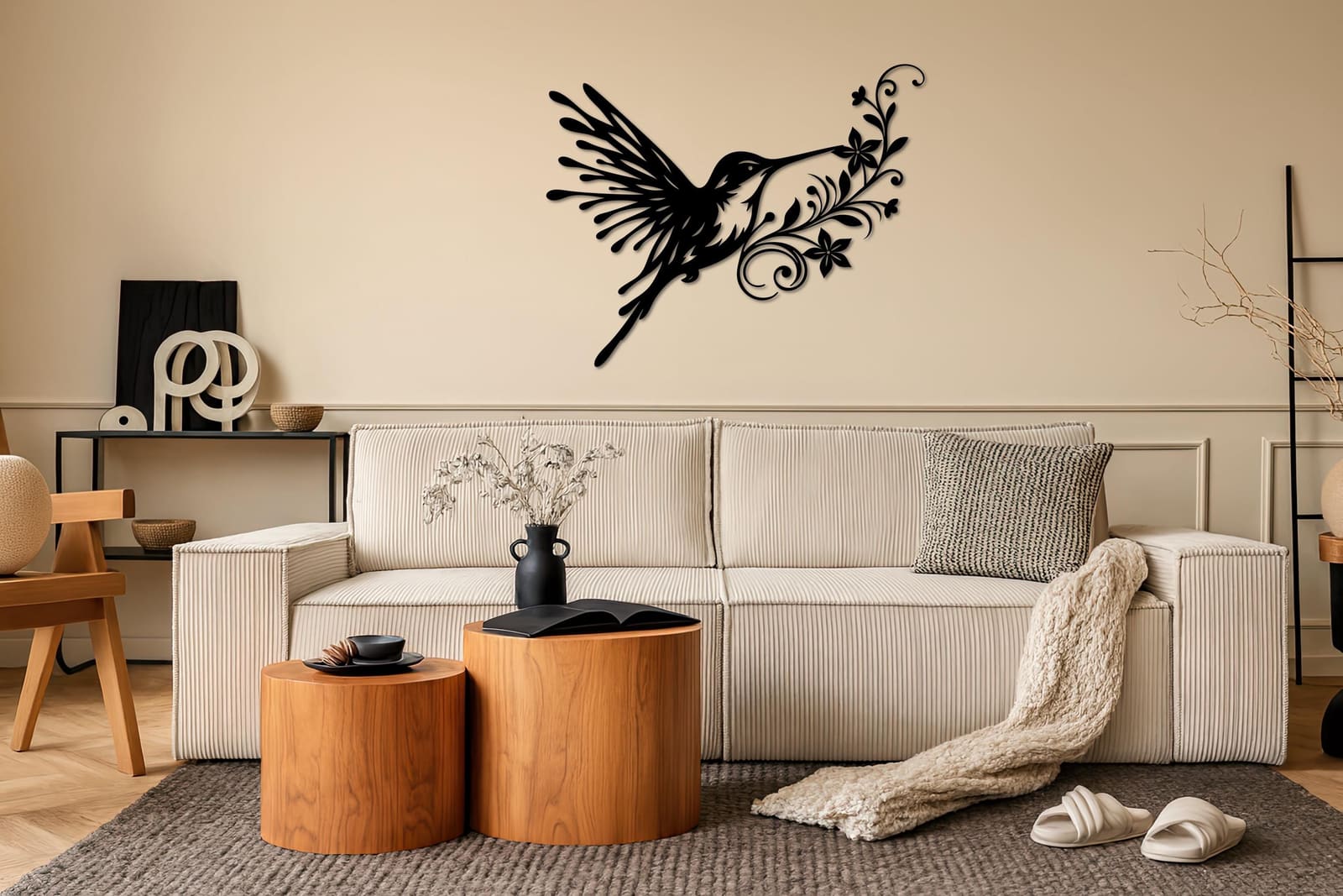Art Mural Metalik – Kolibri · Modeli 2 – punim artizanal çeliku nga AR-TI Atelier – foto 4