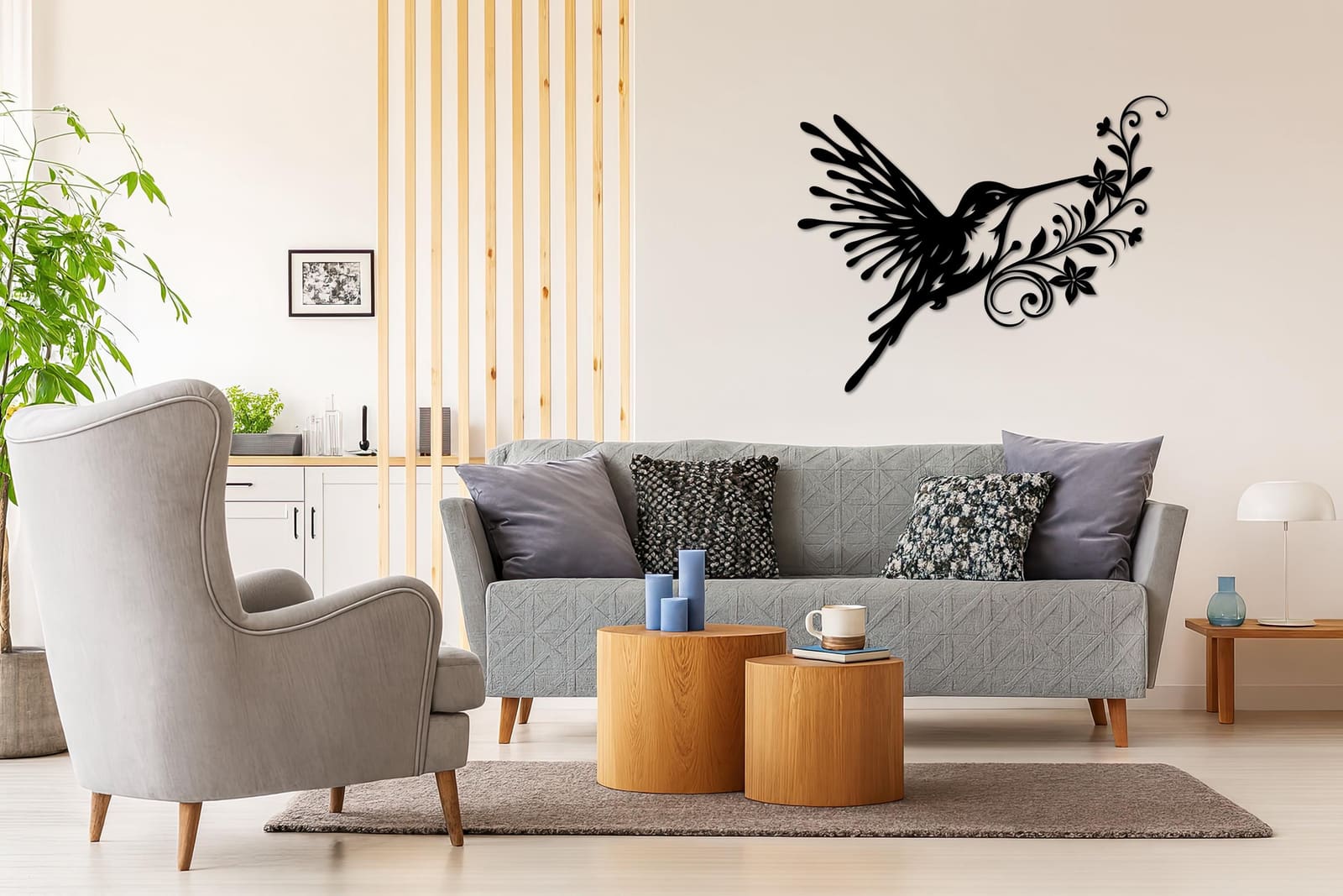 Art Mural Metalik – Kolibri · Modeli 2 – punim artizanal çeliku nga AR-TI Atelier – foto 5
