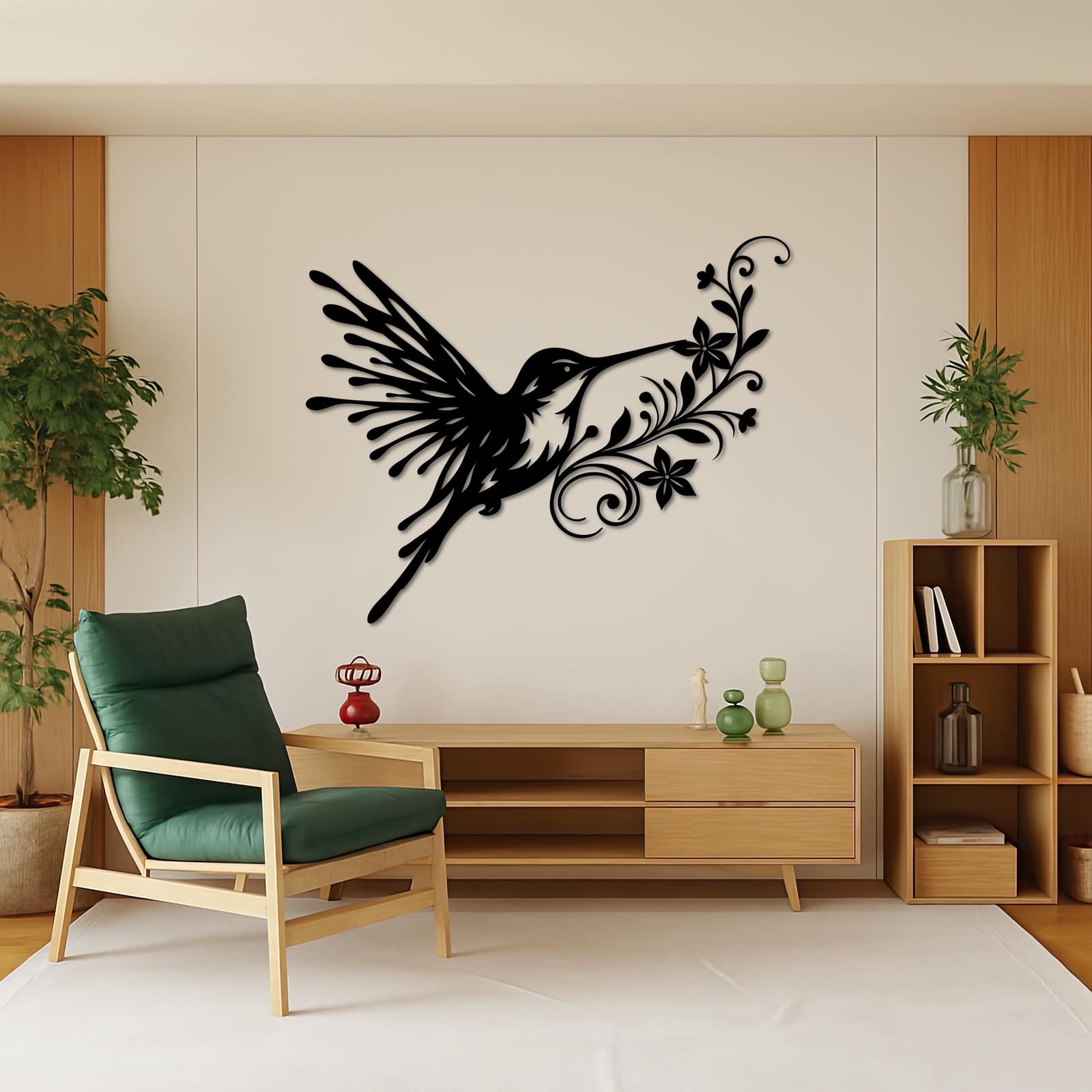Art Mural Metalik – Kolibri · Modeli 2 – punim artizanal çeliku nga AR-TI Atelier – foto 6