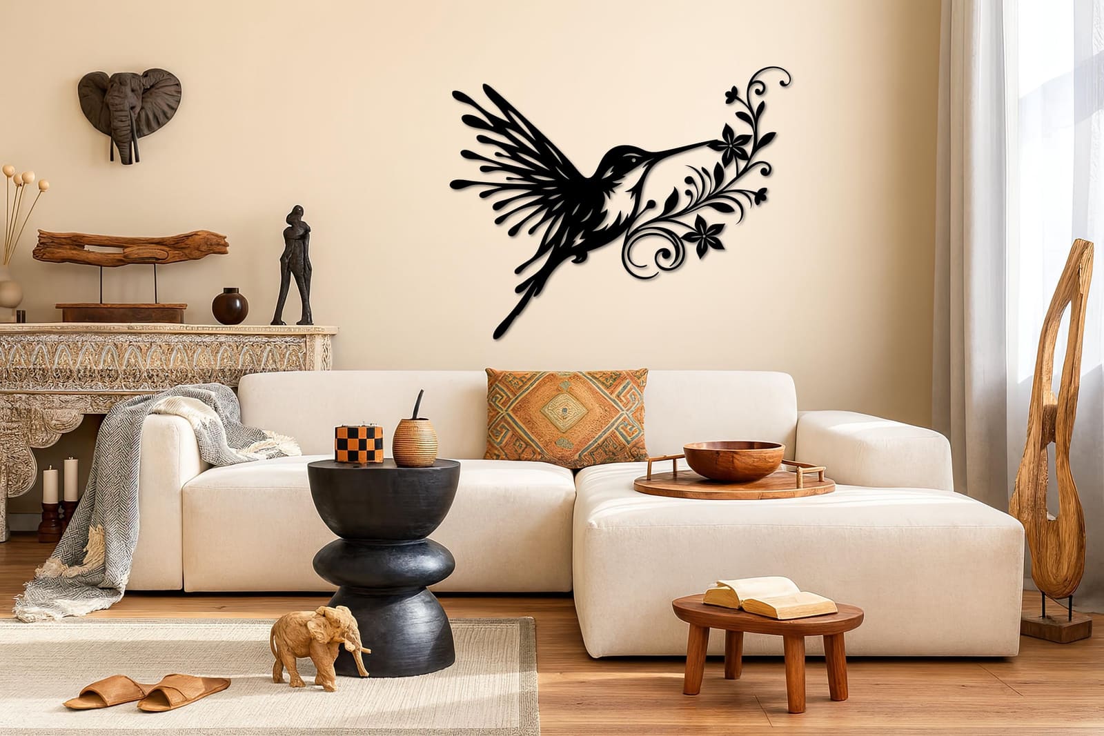 Art Mural Metalik – Kolibri · Modeli 2 – punim artizanal çeliku nga AR-TI Atelier – foto 8