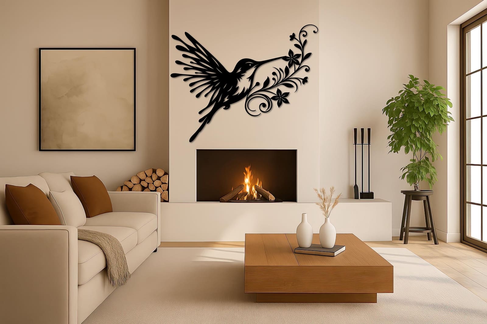 Art Mural Metalik – Kolibri · Modeli 2 – punim artizanal çeliku nga AR-TI Atelier – foto 10