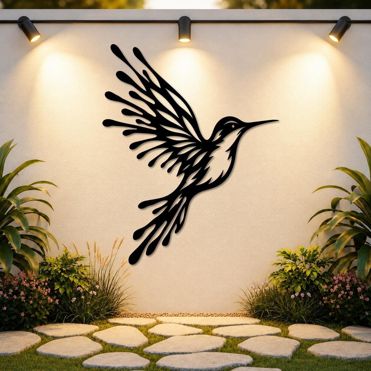 Art Mural Metalik – Kolibri – punim artizanal çeliku nga AR-TI Atelier – foto 2