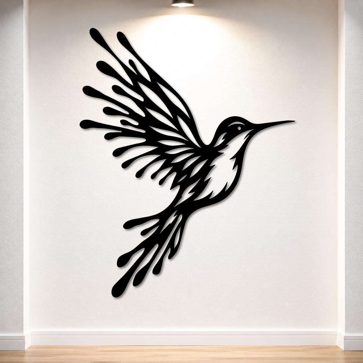Art Mural Metalik – Kolibri – punim artizanal çeliku nga AR-TI Atelier – foto 5