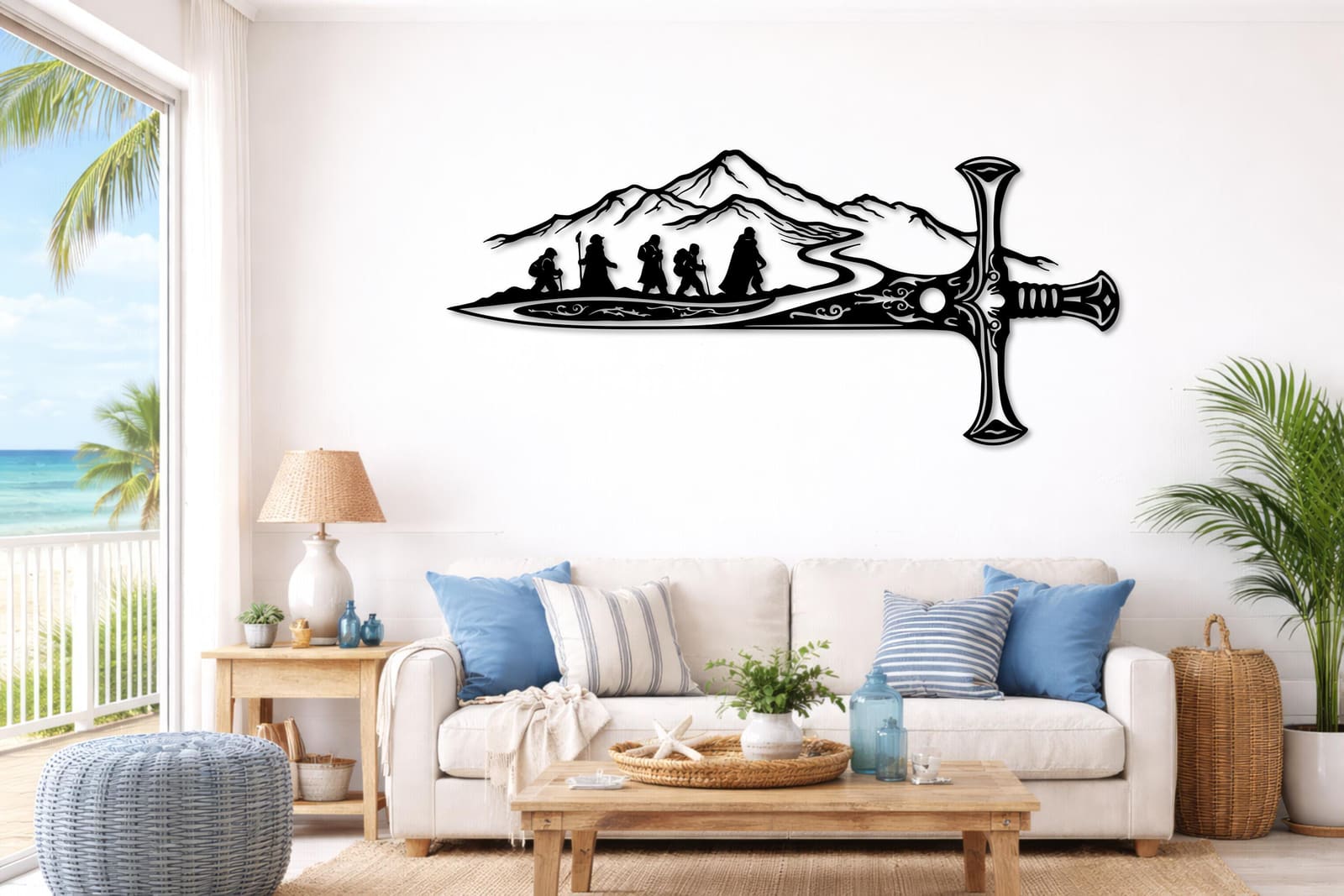 Art Mural Metalik – Lord Of The Rings – punim artizanal çeliku nga AR-TI Atelier – foto 10