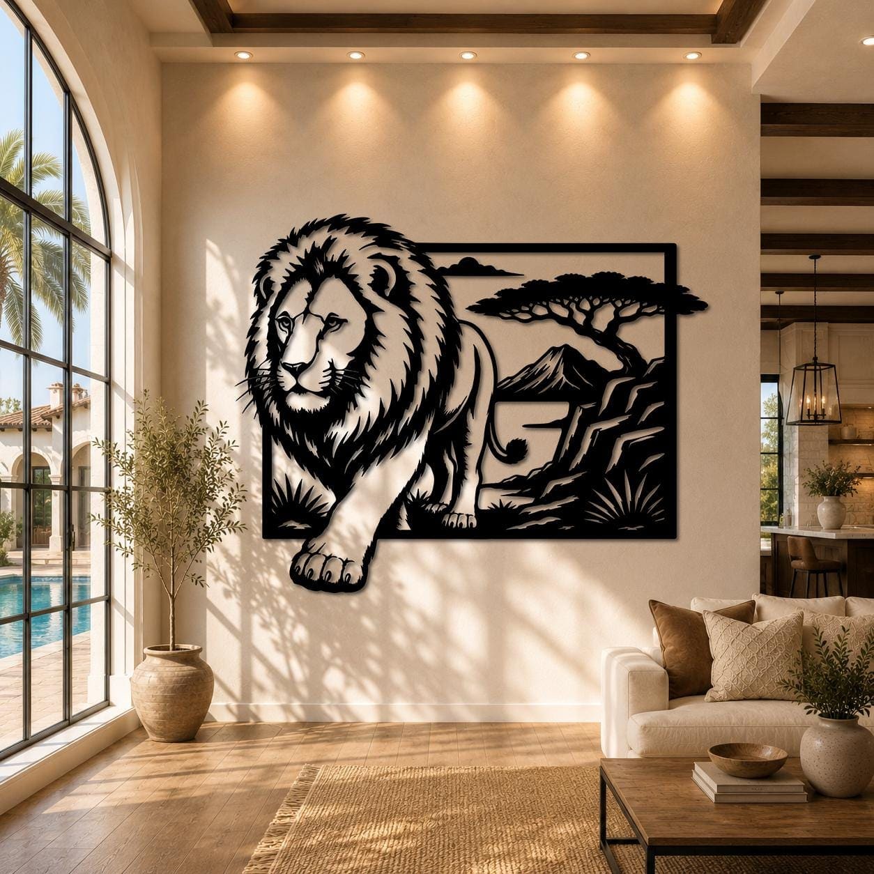 Art Mural Metalik – Luani Afrikan – punim artizanal çeliku nga AR-TI Atelier – foto 2