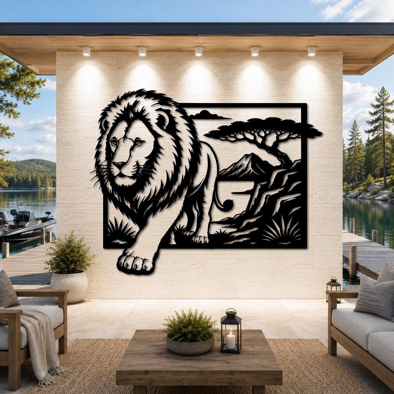 Art Mural Metalik – Luani Afrikan – punim artizanal çeliku nga AR-TI Atelier – foto 3