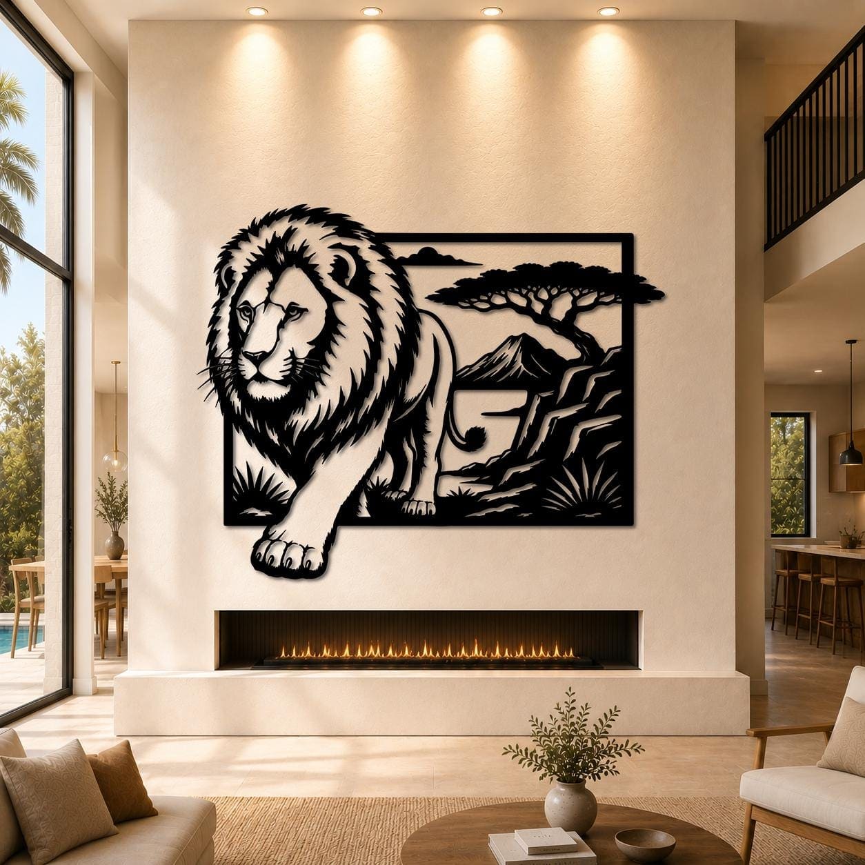 Art Mural Metalik – Luani Afrikan – punim artizanal çeliku nga AR-TI Atelier – foto 4