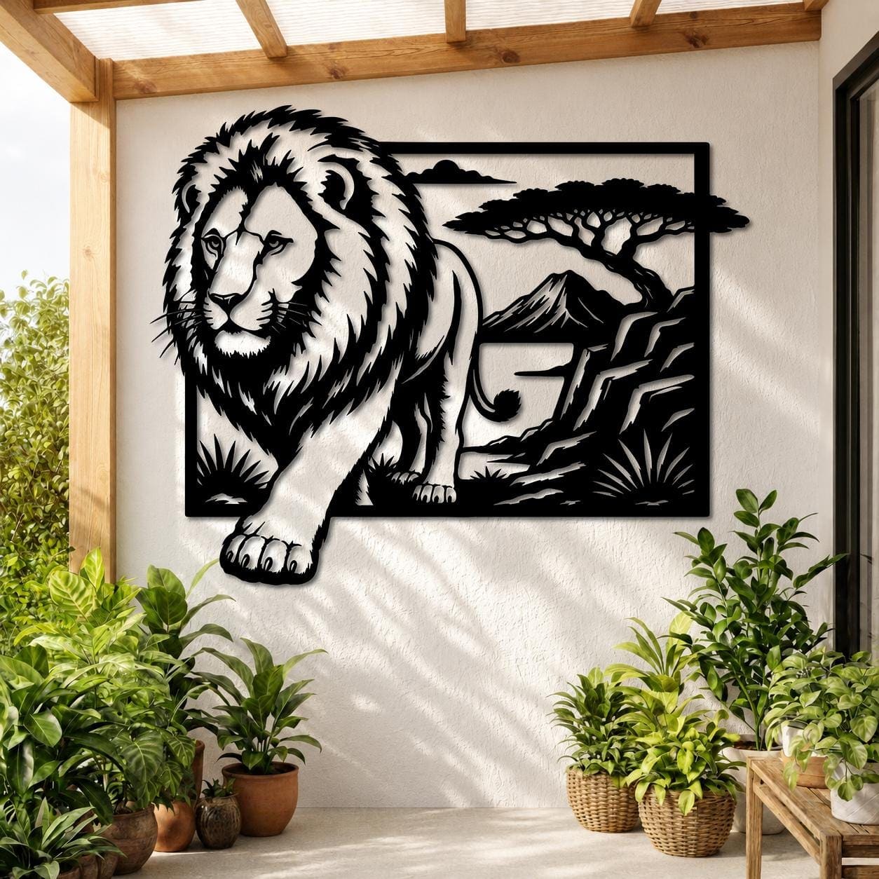 Art Mural Metalik – Luani Afrikan – punim artizanal çeliku nga AR-TI Atelier – foto 5