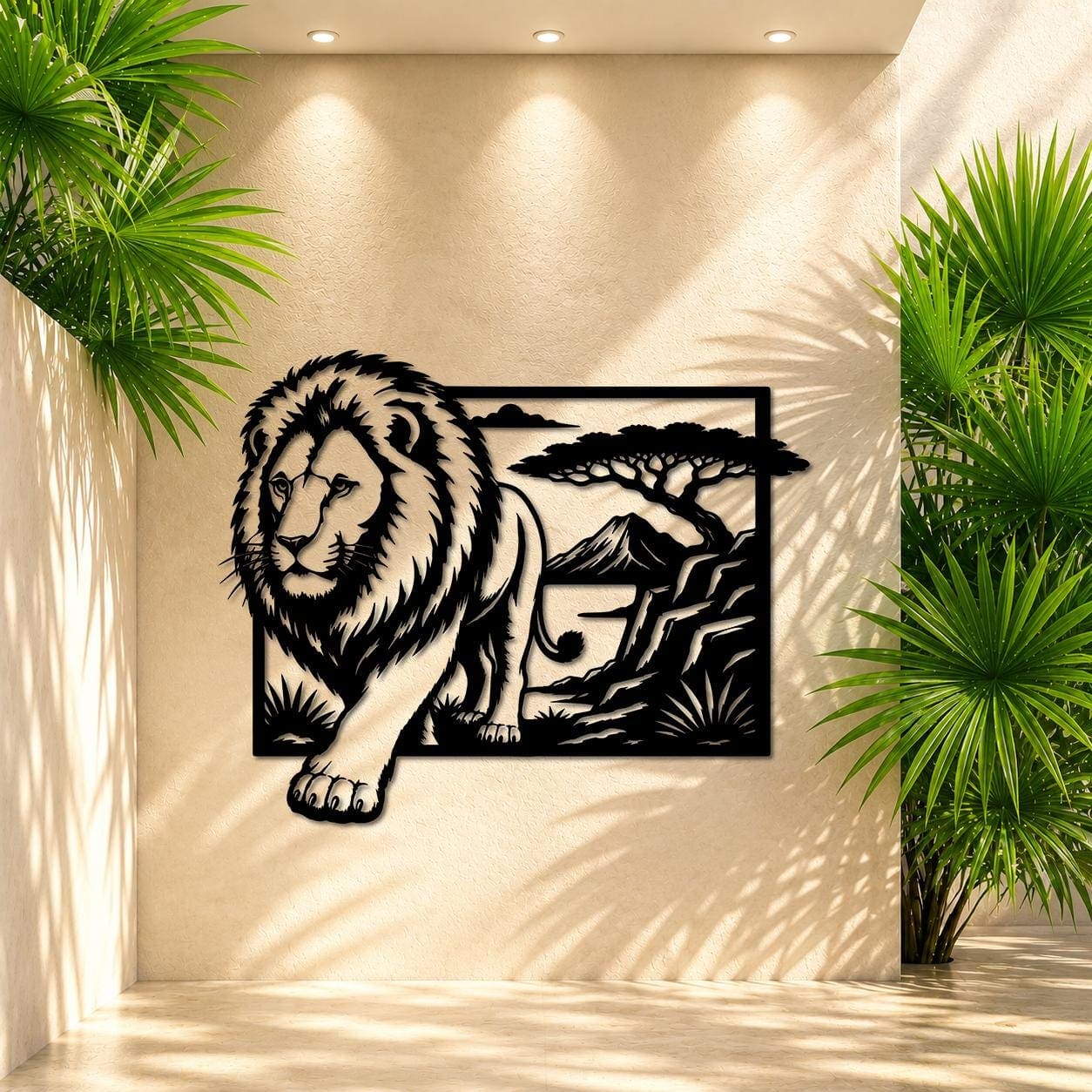 Art Mural Metalik – Luani Afrikan – punim artizanal çeliku nga AR-TI Atelier – foto 7