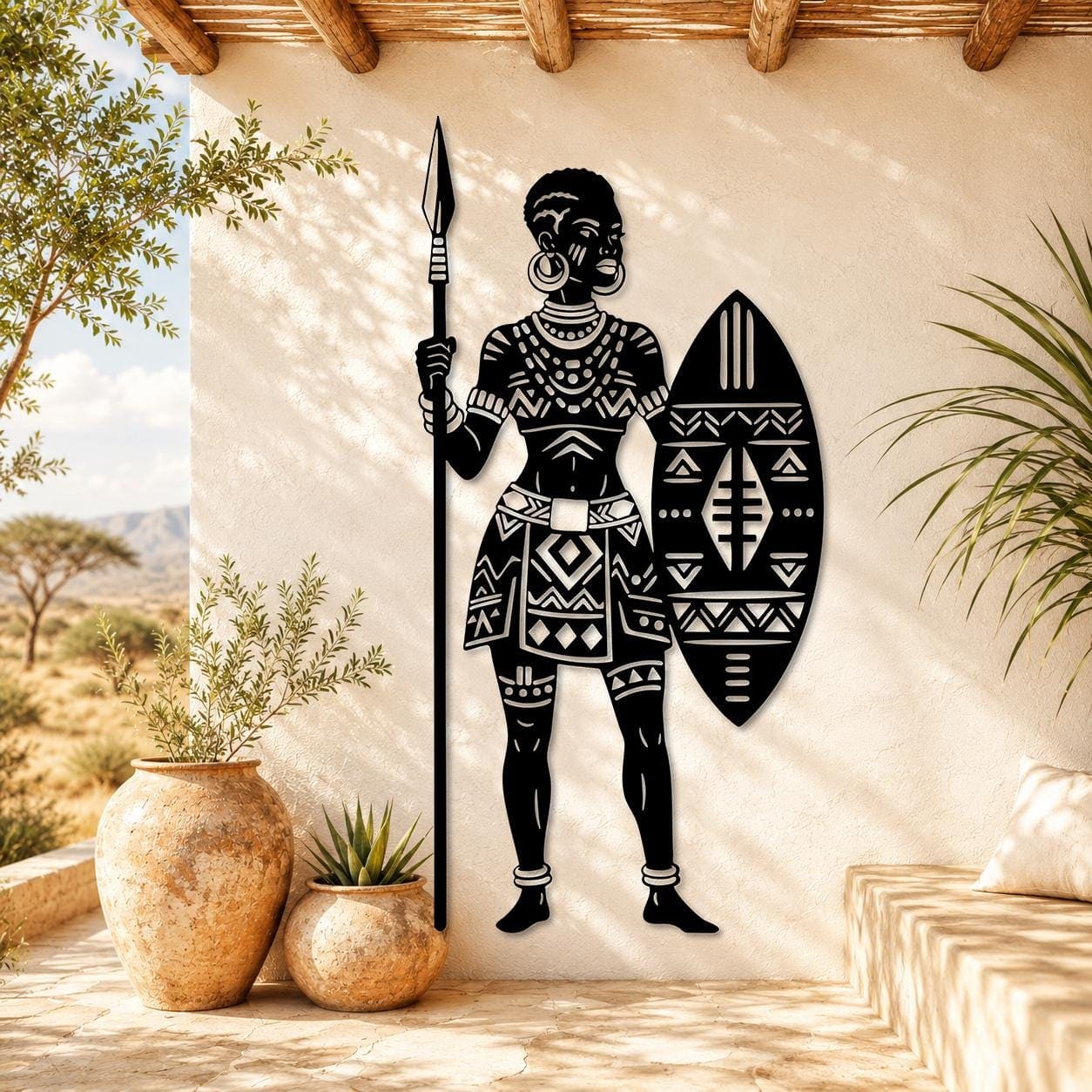 Art Mural Metalik – Luftëtarja Afrikane – punim artizanal çeliku nga AR-TI Atelier – foto 3