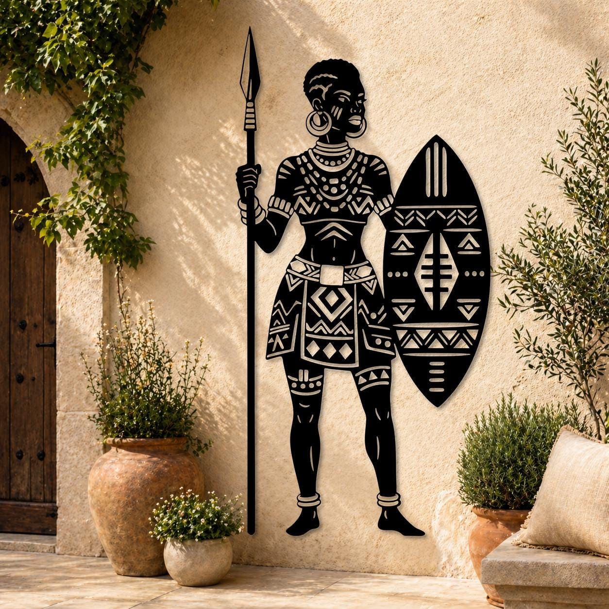 Art Mural Metalik – Luftëtarja Afrikane – punim artizanal çeliku nga AR-TI Atelier – foto 4
