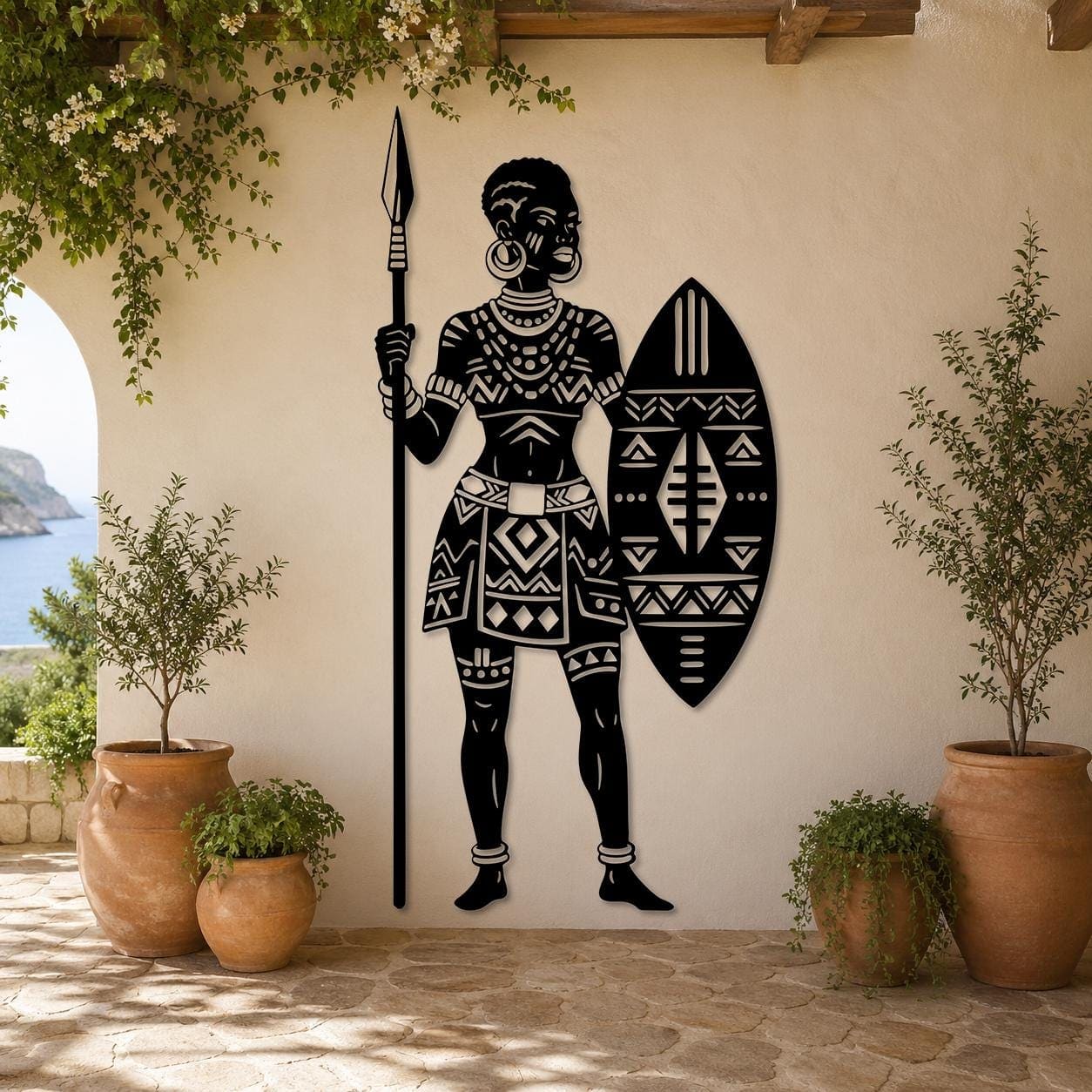 Art Mural Metalik – Luftëtarja Afrikane – punim artizanal çeliku nga AR-TI Atelier – foto 6