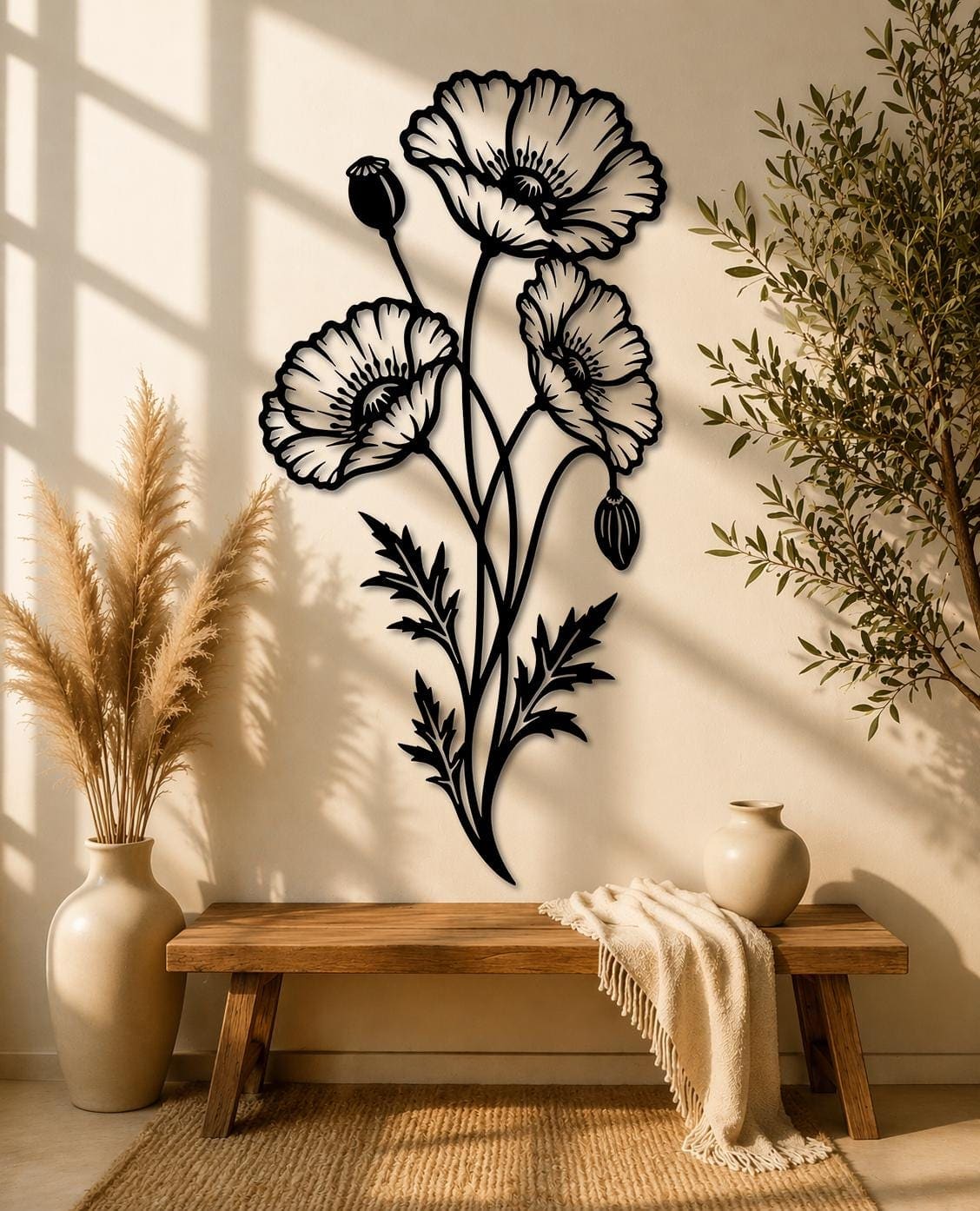 Art Mural Metalik – Lulëkuqja – punim artizanal çeliku nga AR-TI Atelier – foto 2
