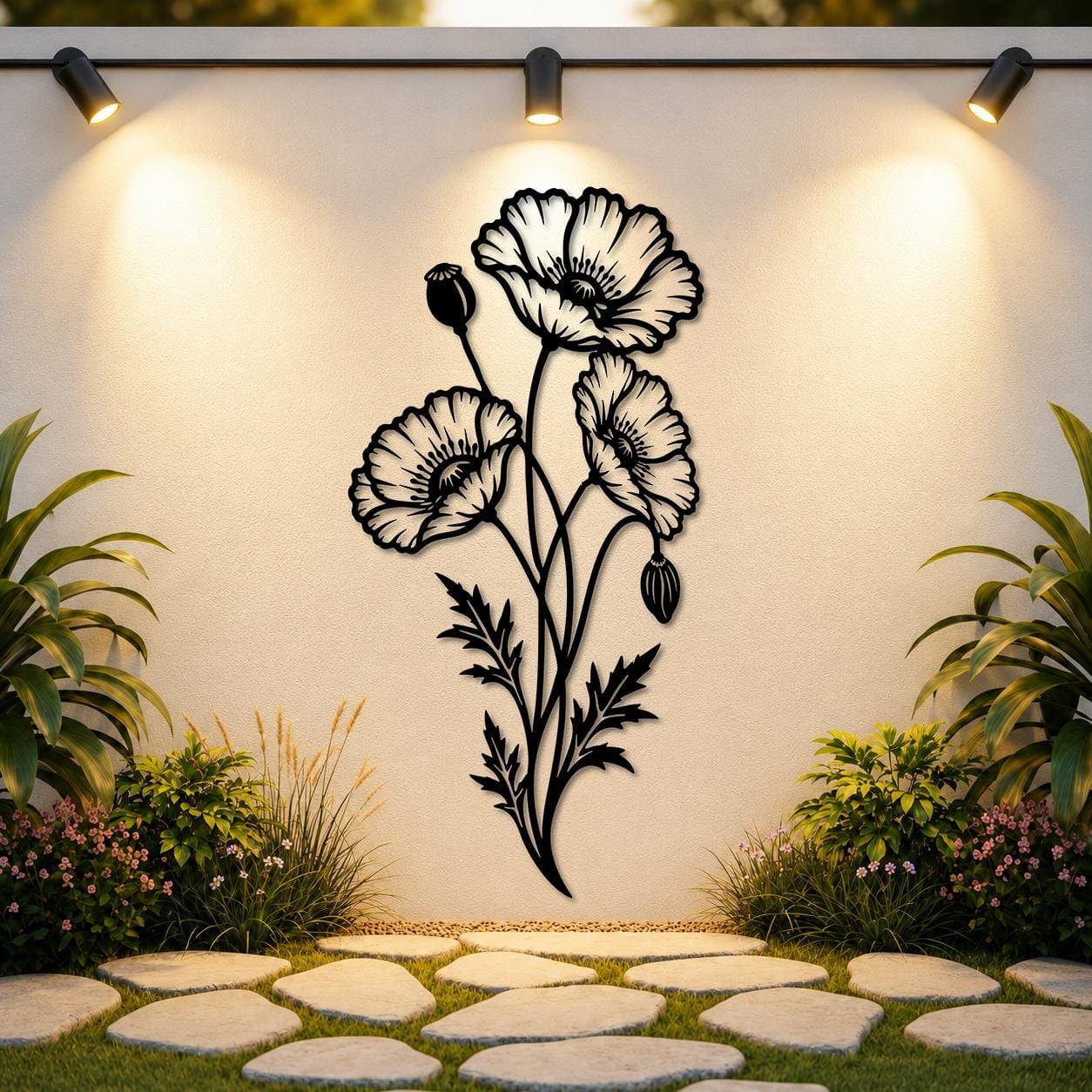 Art Mural Metalik – Lulëkuqja – punim artizanal çeliku nga AR-TI Atelier – foto 5