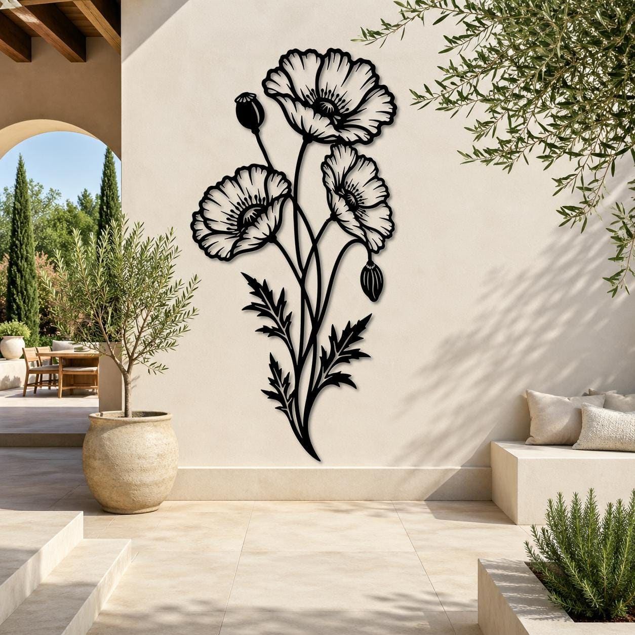 Art Mural Metalik – Lulëkuqja – punim artizanal çeliku nga AR-TI Atelier – foto 6