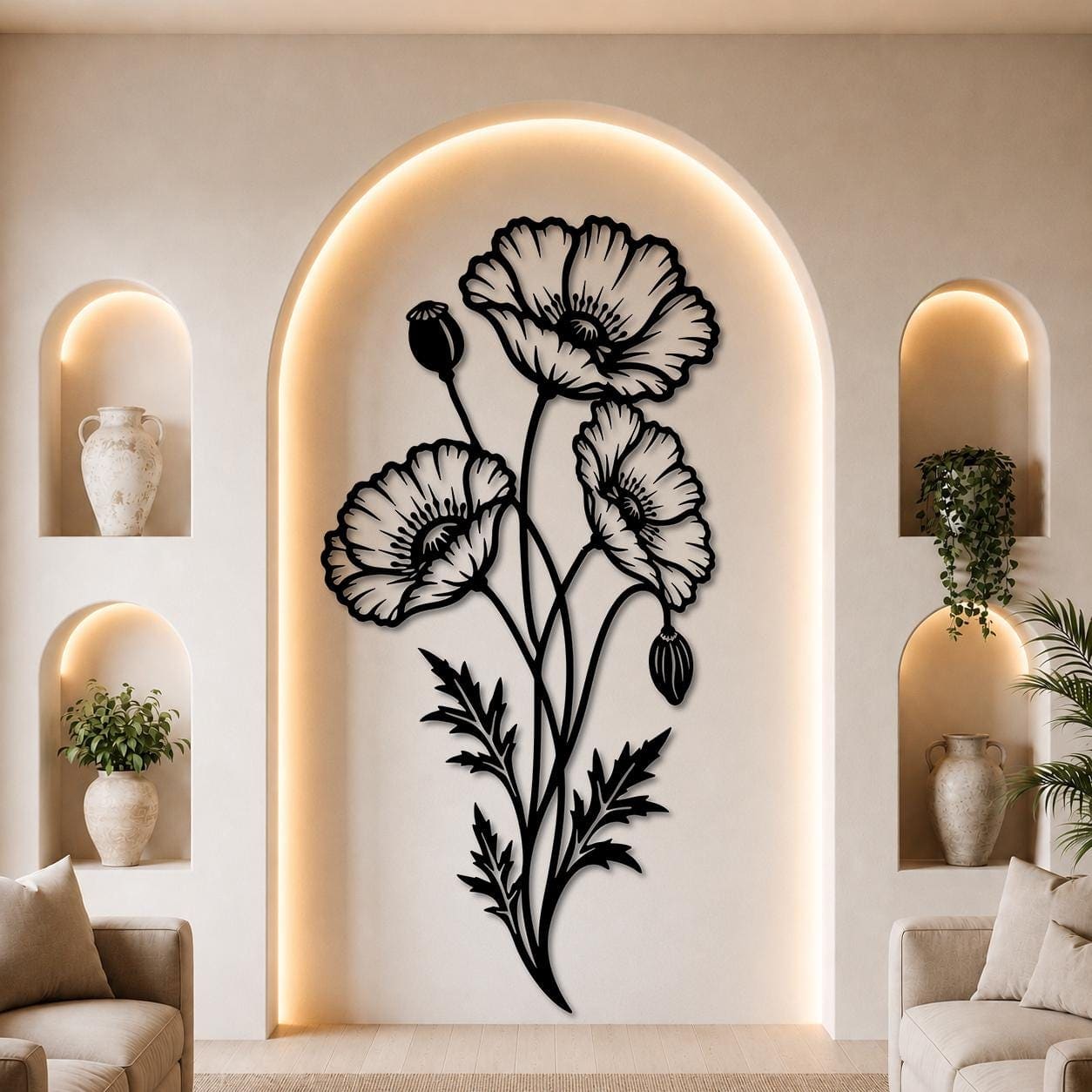 Art Mural Metalik – Lulëkuqja – punim artizanal çeliku nga AR-TI Atelier – foto 7