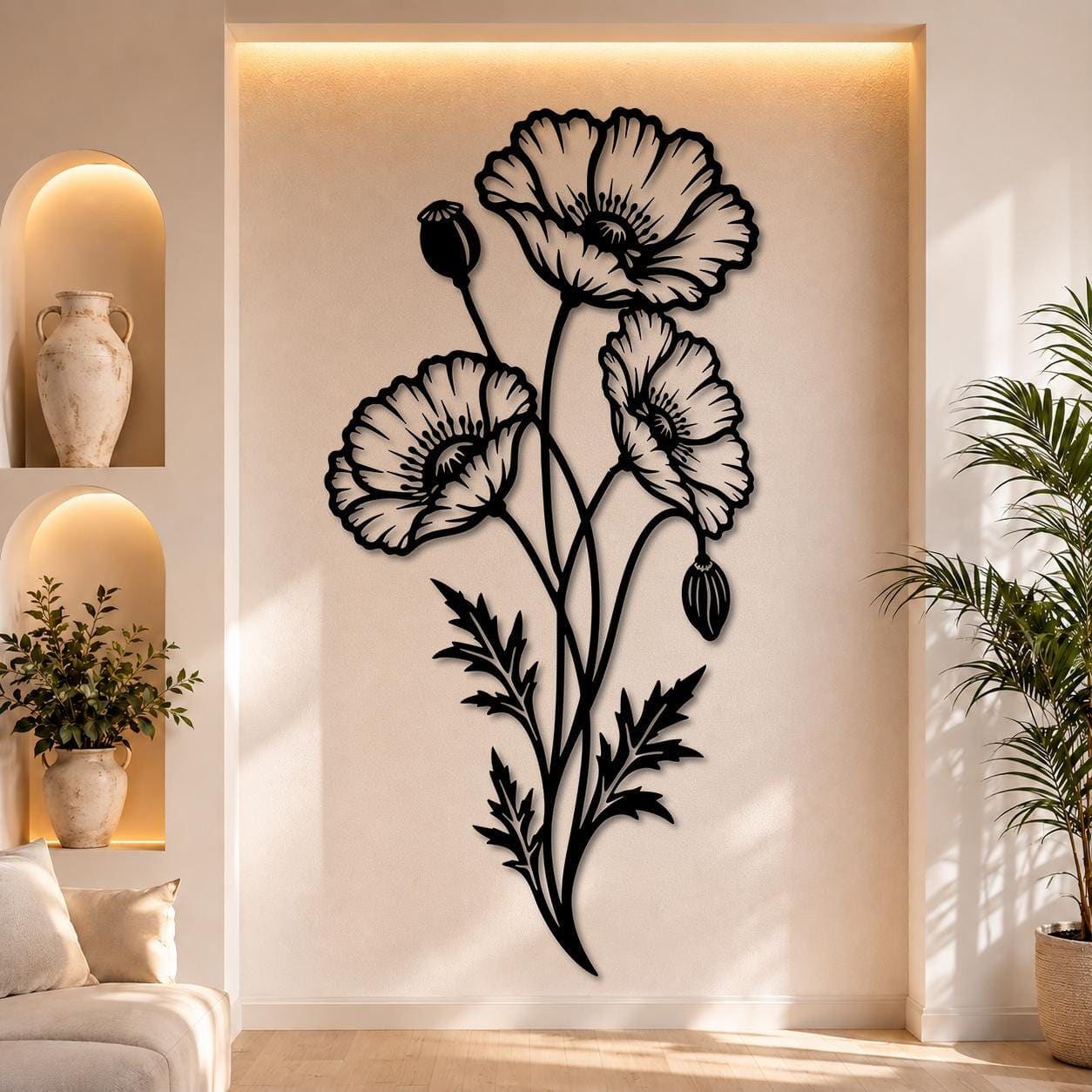 Art Mural Metalik – Lulëkuqja – punim artizanal çeliku nga AR-TI Atelier – foto 8