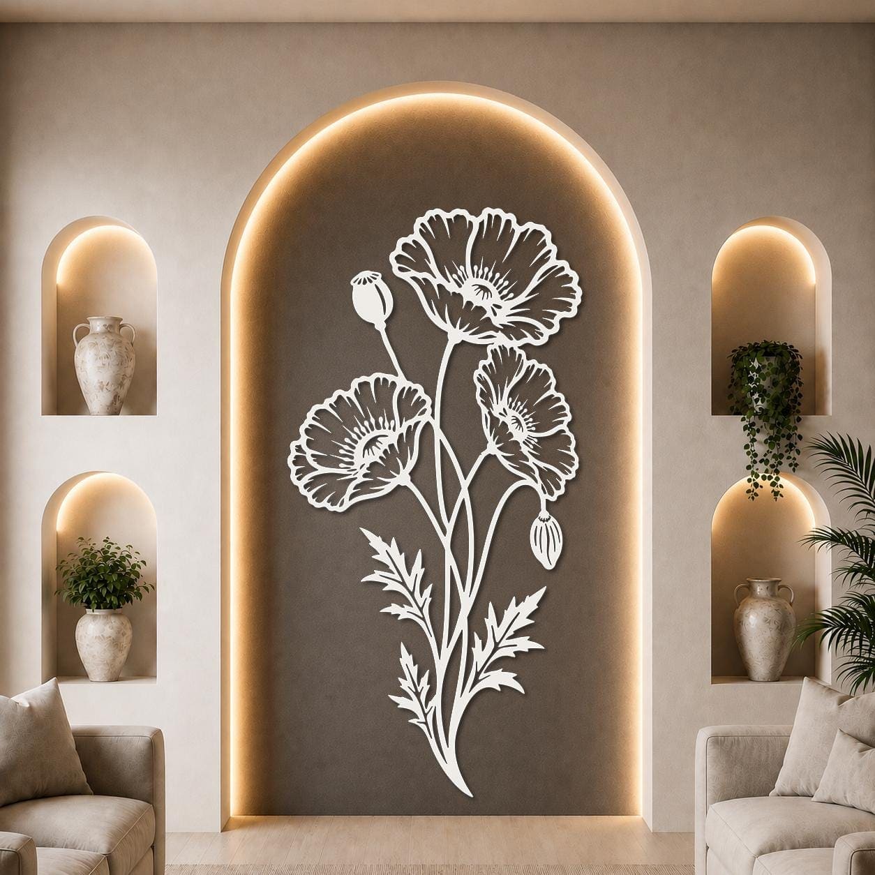 Art Mural Metalik – Lulëkuqja – punim artizanal çeliku nga AR-TI Atelier – foto 9