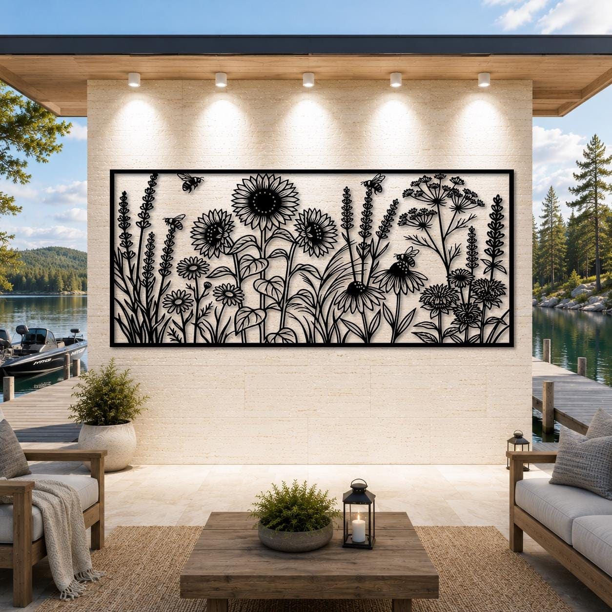 Art Mural Metalik – Lulet e Egra – punim artizanal çeliku nga AR-TI Atelier – foto 2