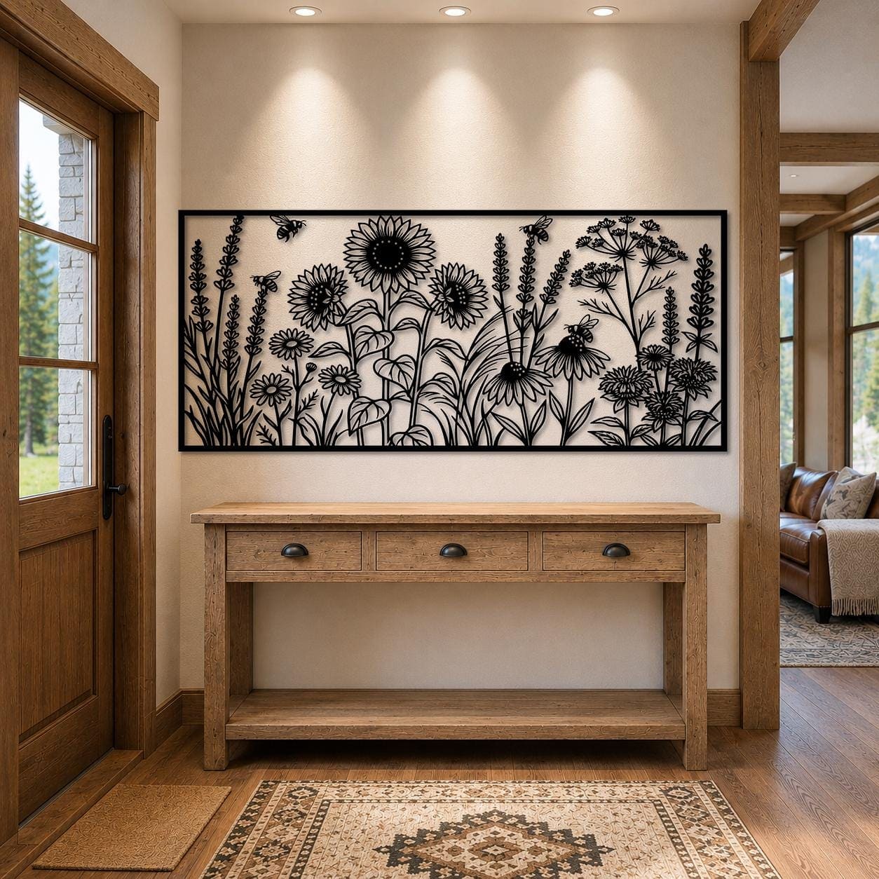 Art Mural Metalik – Lulet e Egra – punim artizanal çeliku nga AR-TI Atelier – foto 3