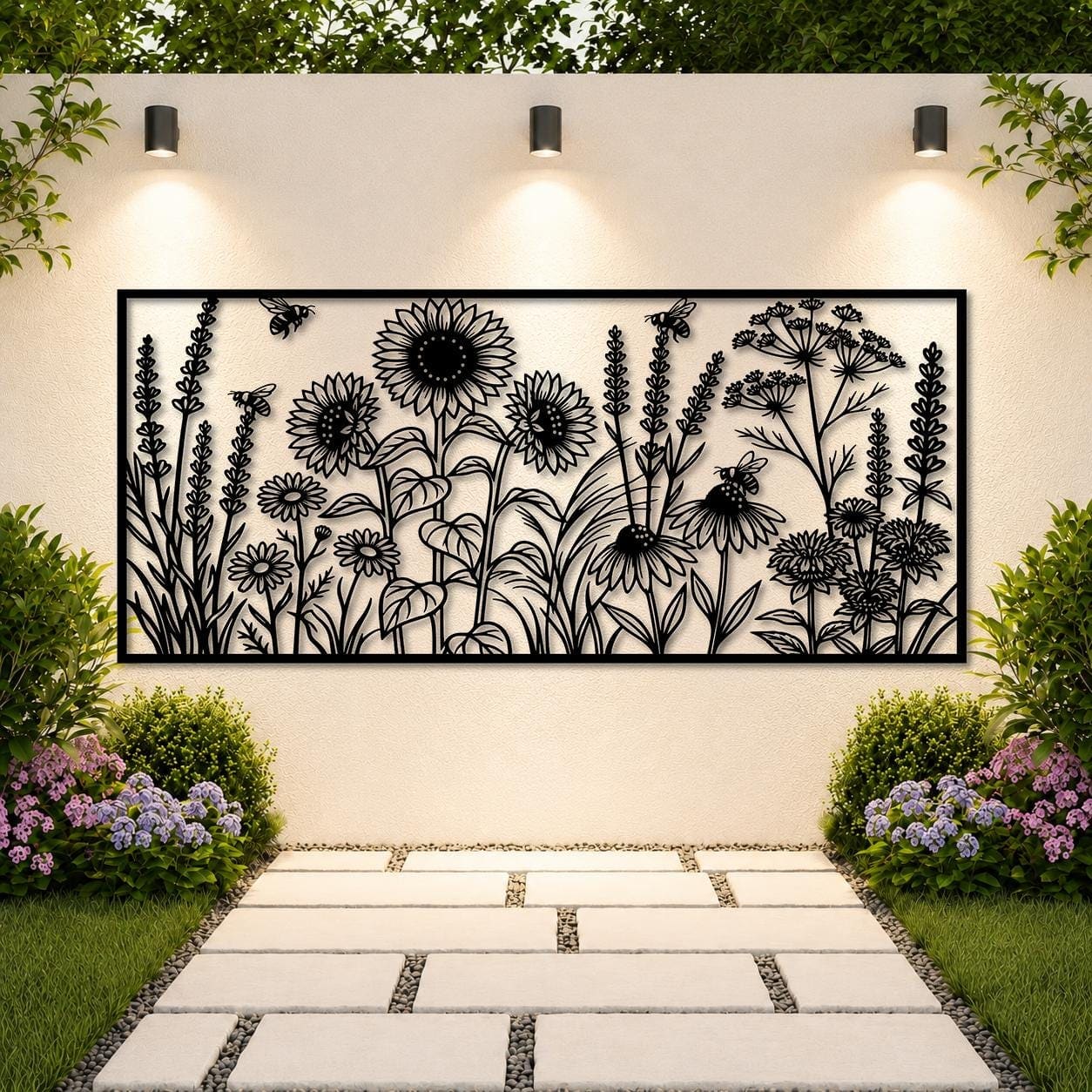 Art Mural Metalik – Lulet e Egra – punim artizanal çeliku nga AR-TI Atelier – foto 5