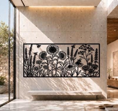 Art Mural Metalik – Lulet e Egra – punim artizanal çeliku nga AR-TI Atelier – foto 8