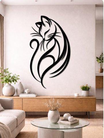 Art Mural Metalik – Macja – punim artizanal çeliku nga AR-TI Atelier – foto 8