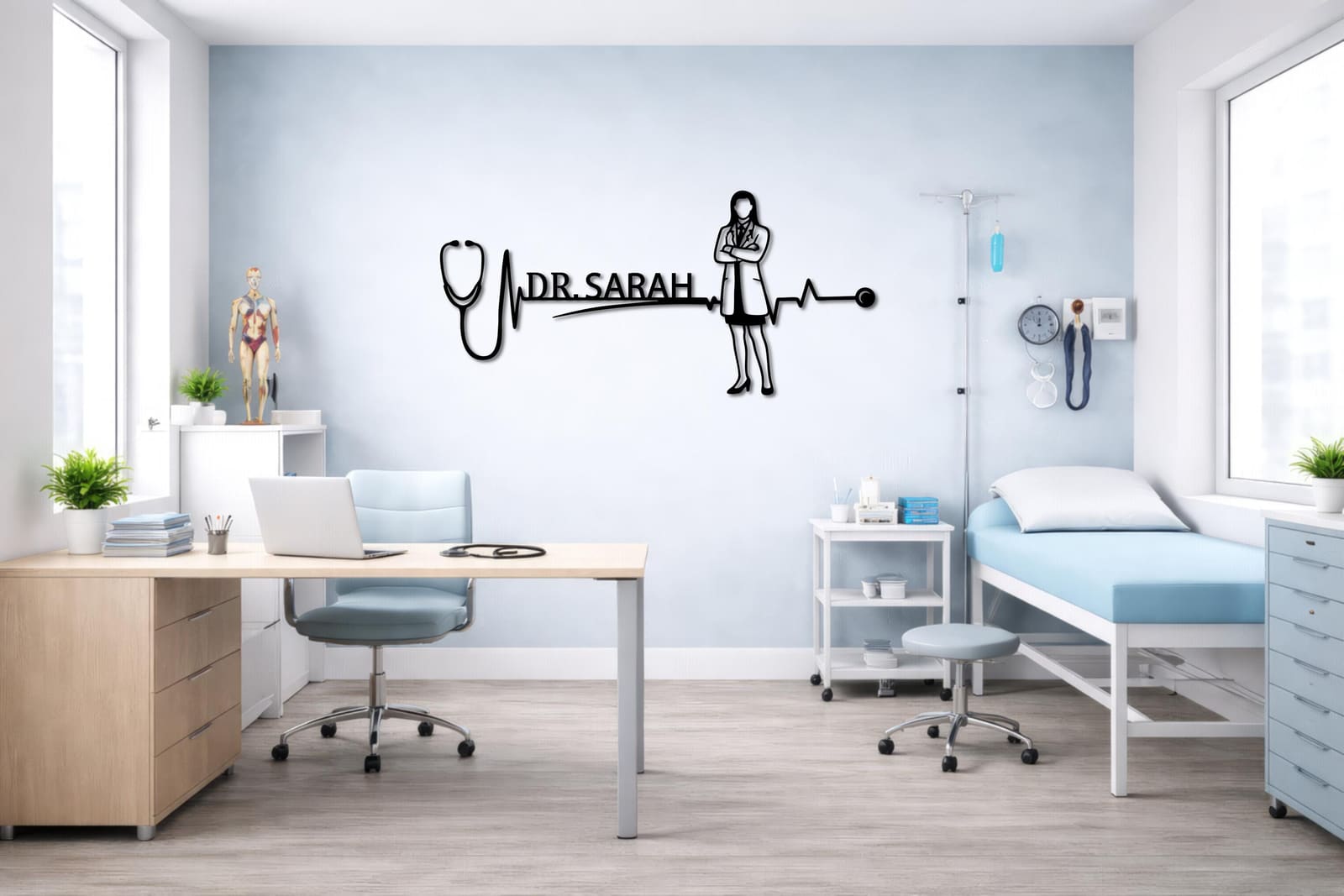 Art Mural Metalik – Mjekja – punim artizanal çeliku nga AR-TI Atelier – foto 2