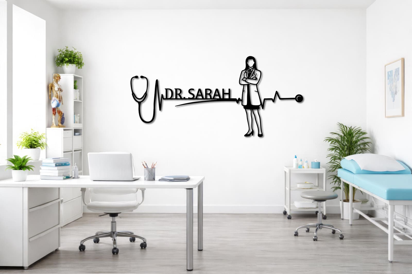 Art Mural Metalik – Mjekja – punim artizanal çeliku nga AR-TI Atelier – foto 4