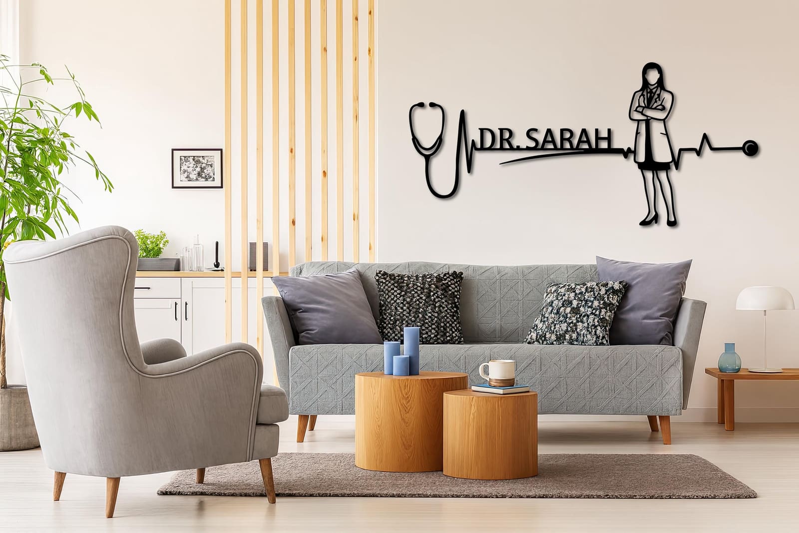 Art Mural Metalik – Mjekja – punim artizanal çeliku nga AR-TI Atelier – foto 9