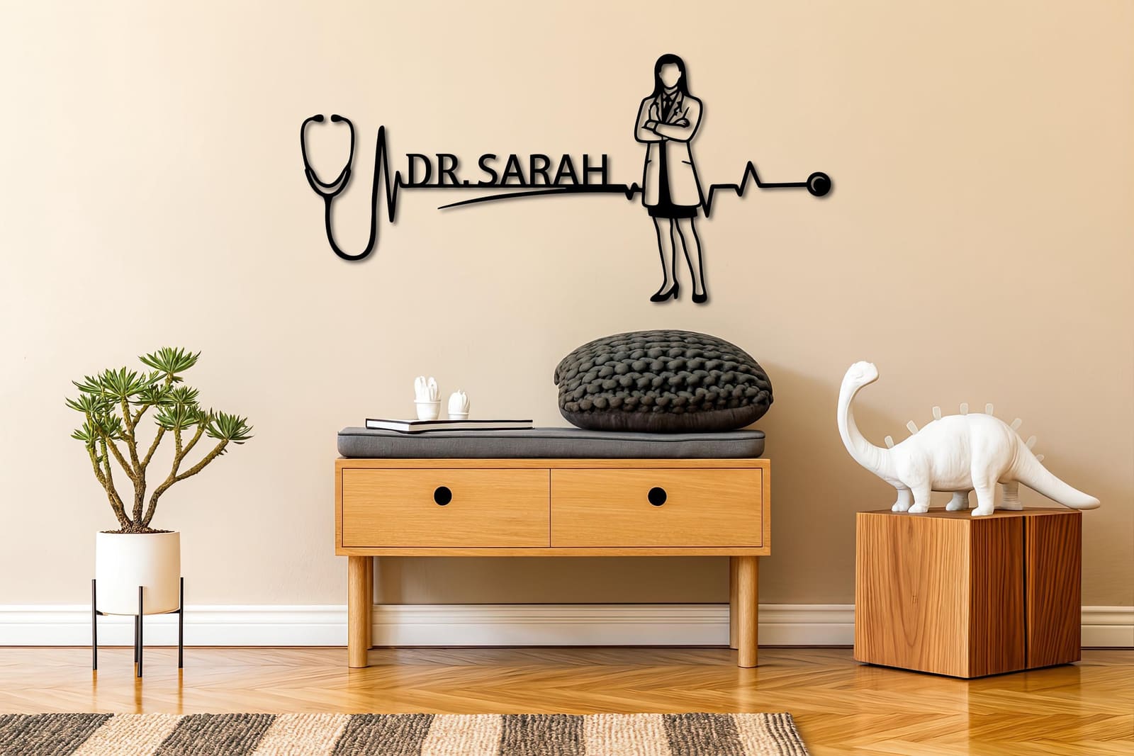 Art Mural Metalik – Mjekja – punim artizanal çeliku nga AR-TI Atelier – foto 10